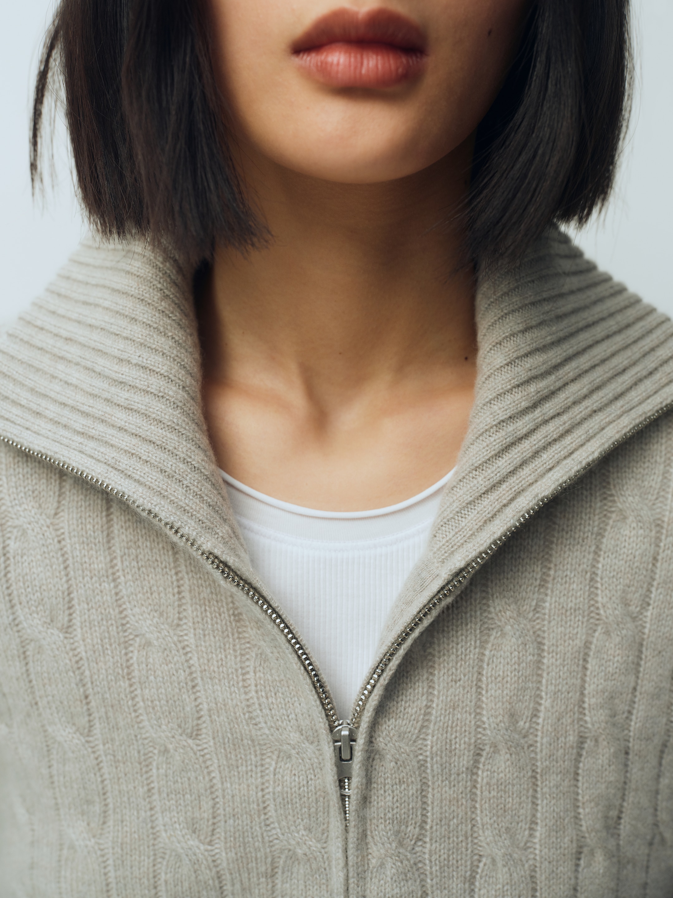 Maglia in cotone a coste - Bianco - Slim fit - women - StillMedia/Environmental - 1