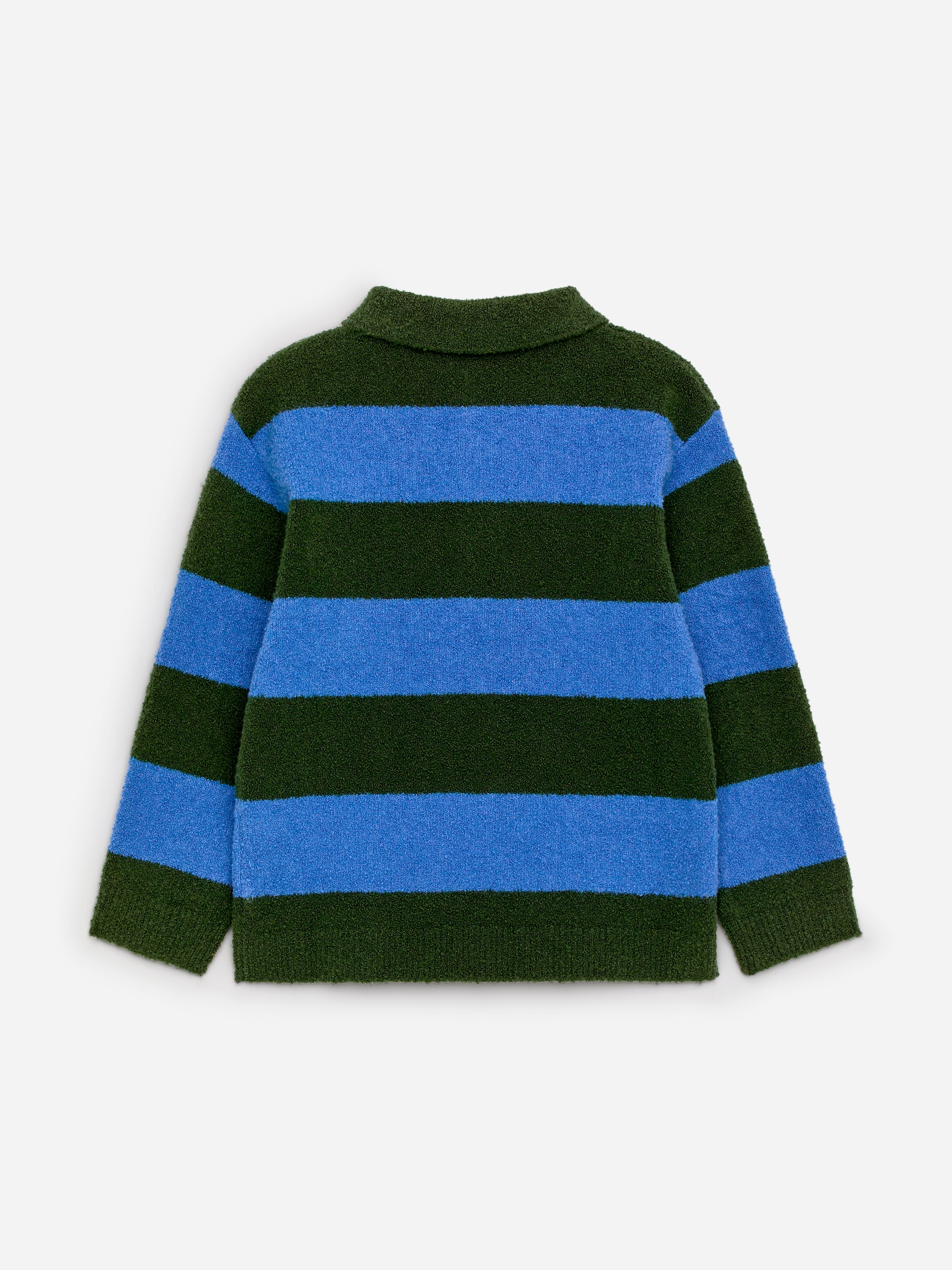 Long-Sleeved Polo Shirt - Dark Green/Blue - Regular fit - Children - StillMedia/DescriptiveStillLife - 2