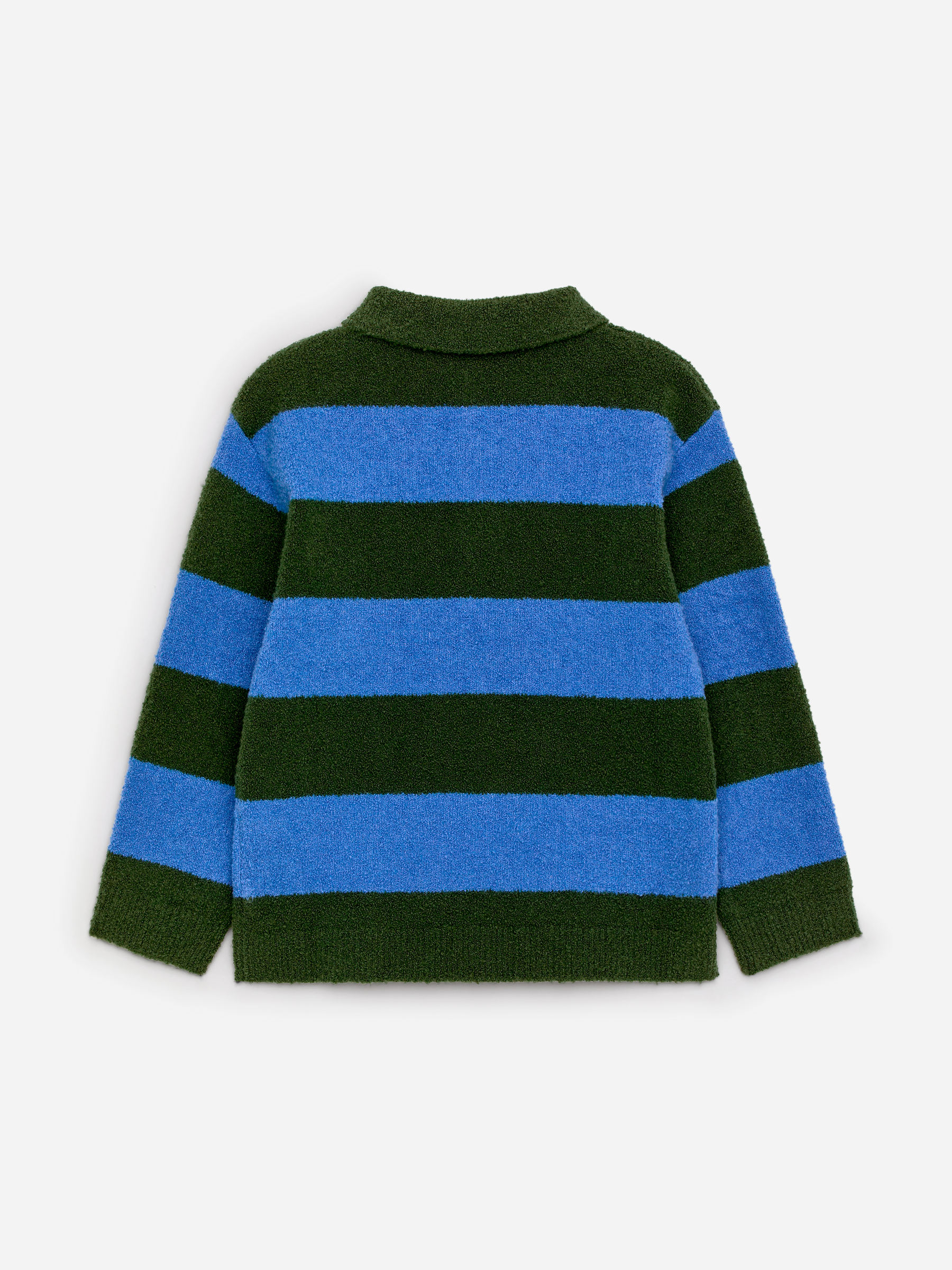 Long-Sleeved Polo Shirt - Dark Green/Blue - Regular fit - Children - StillMedia/DescriptiveStillLife - 2