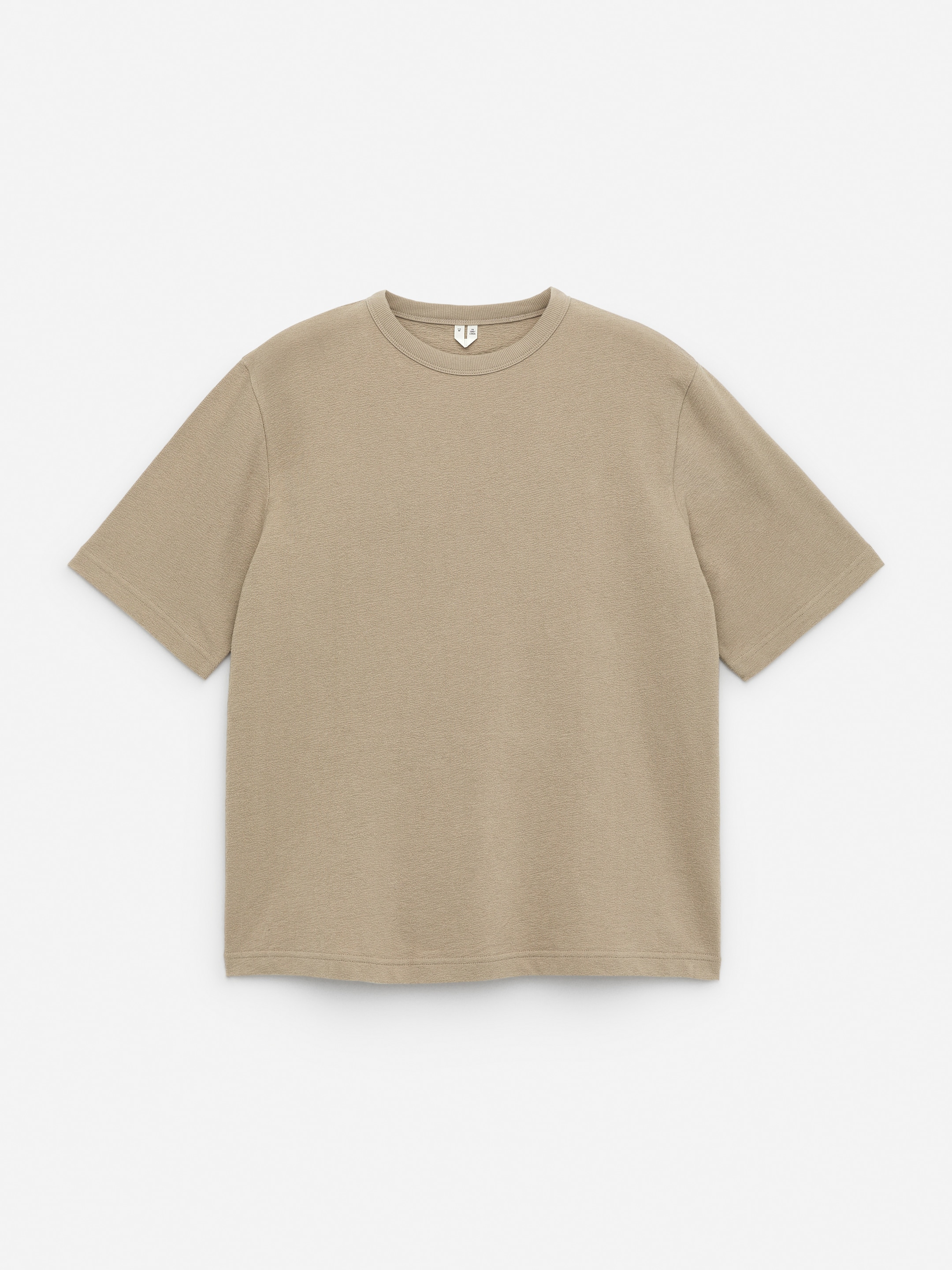 Relaxed Bouclé T-Shirt - Beige - Loose fit - Men - StillMedia/DescriptiveStillLife - 1