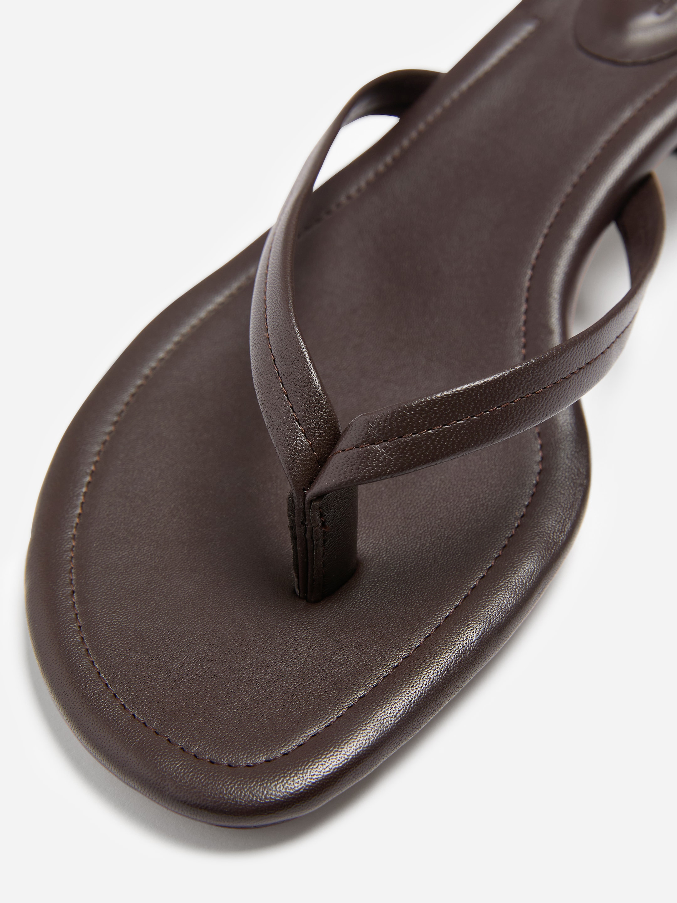 Kitten-heel flip flops - Dark brown - Women - StillMedia/DescriptiveDetail - 3