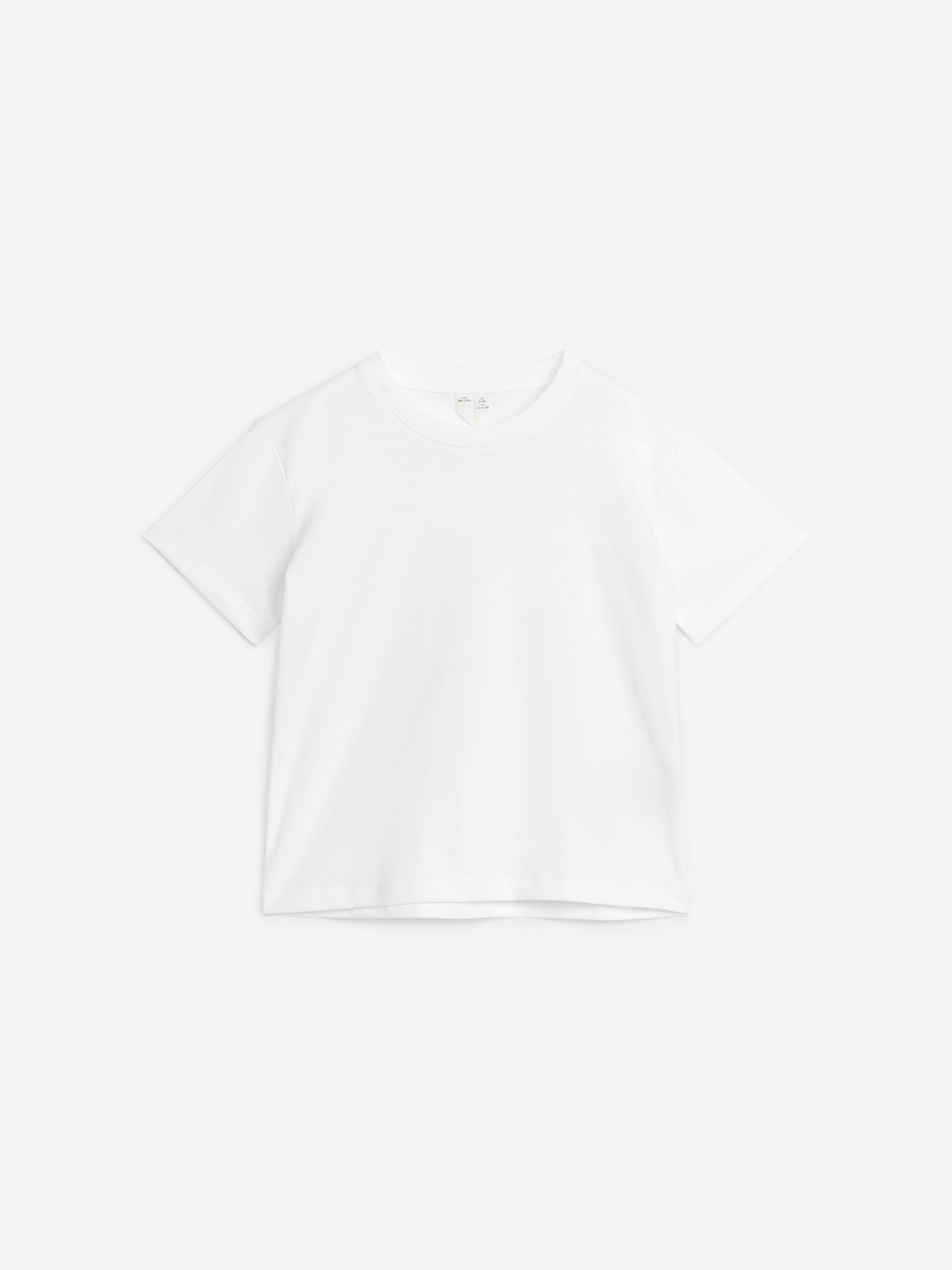 Se større billede: T-shirt med rund hals - Hvid - BØRN | H&M DK 1