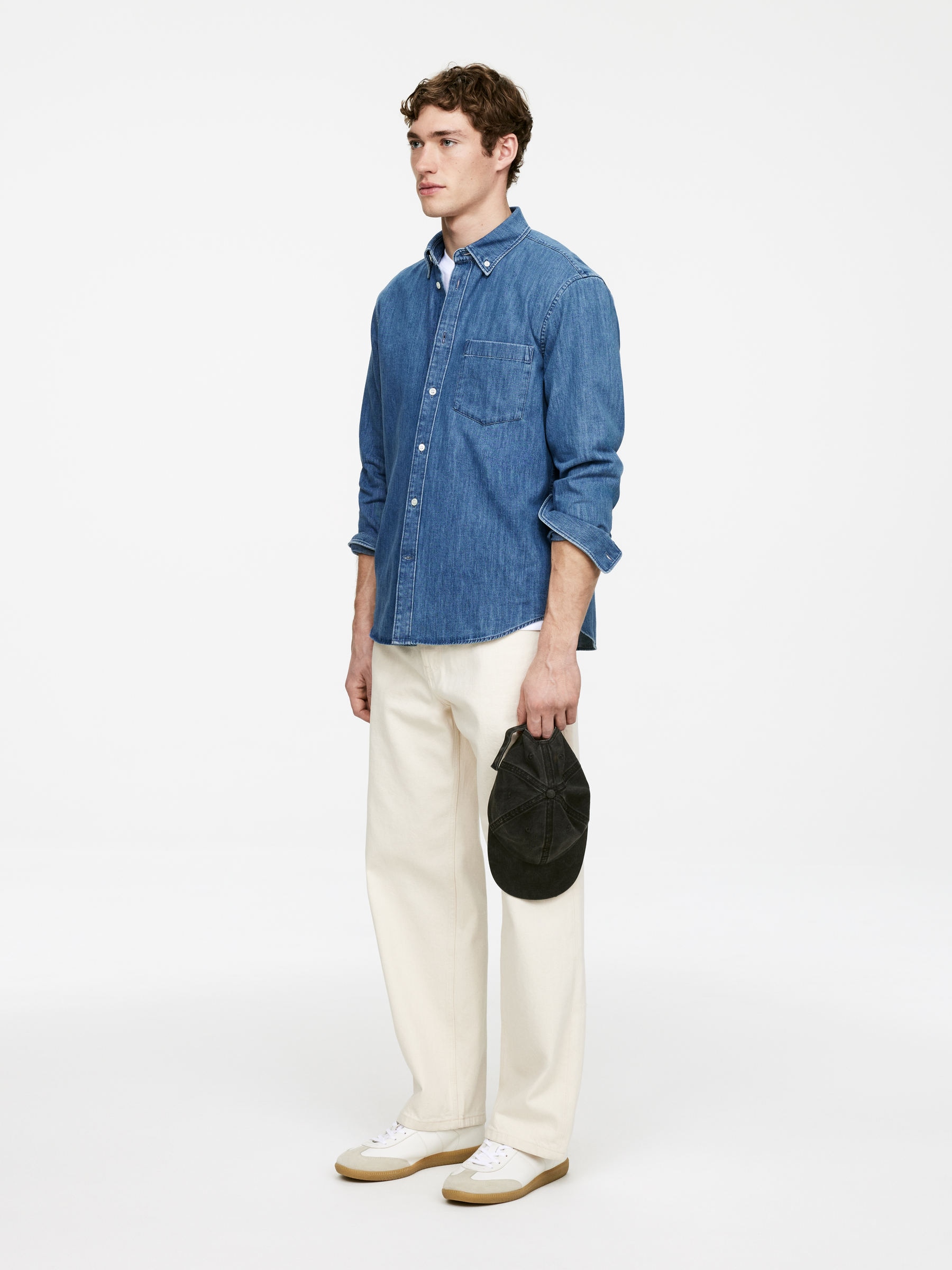 Denim Shirt - Washed Blue - Regular fit - Men - StillMedia/Lookbook - 21