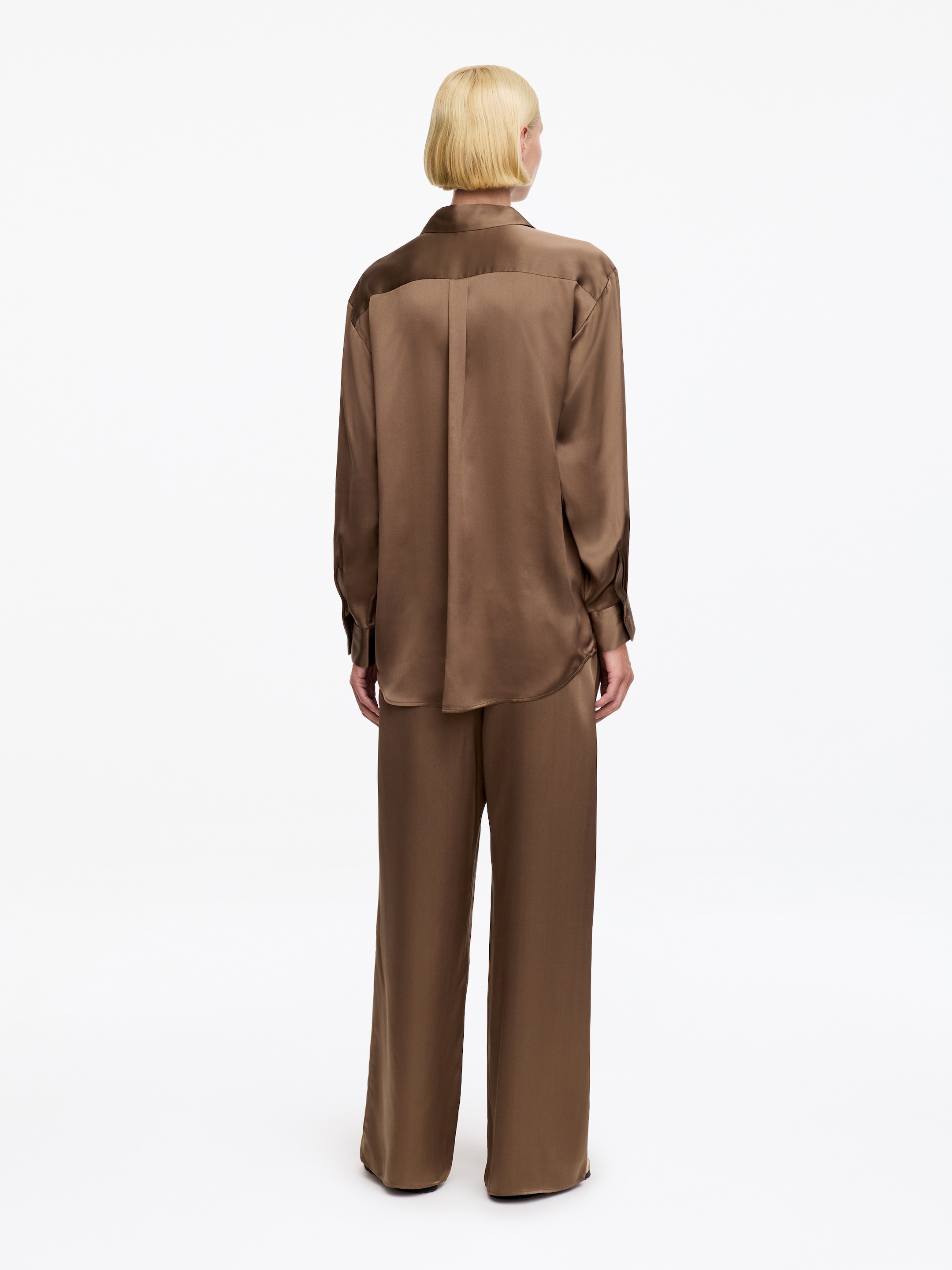 Pantaloni in raso di seta - Talpa - Regular fit - Women - StillMedia/Lookbook - 3