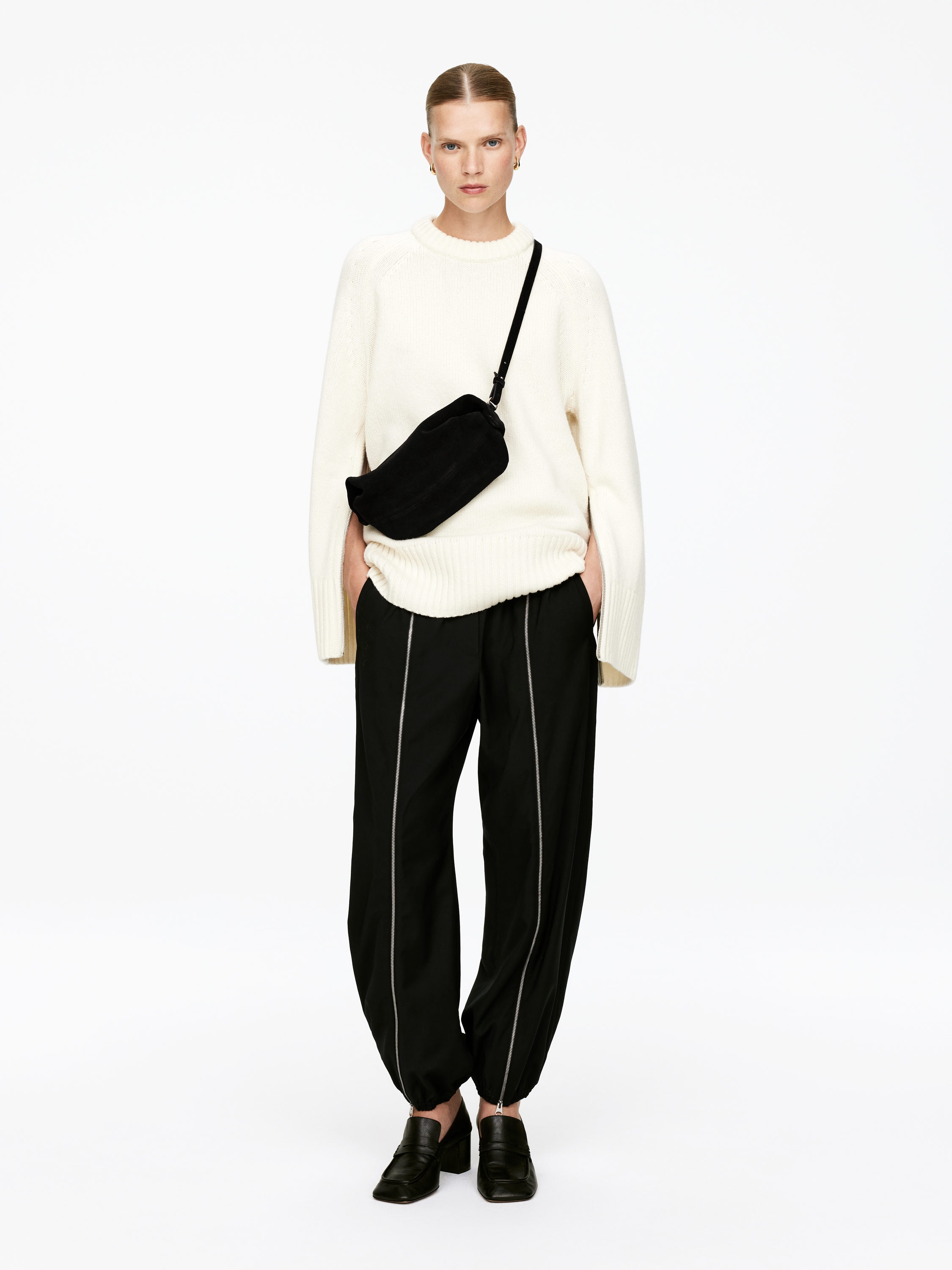 Suede Crossbody Bag - Black - Women - StillMedia/Lookbook - 6