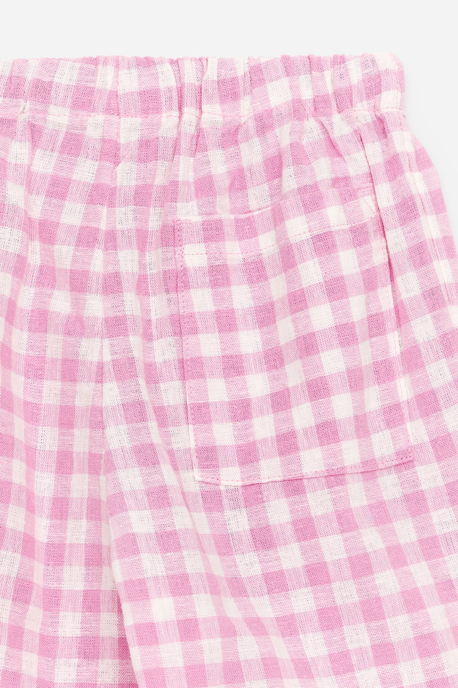 Pantalon en lin et coton - Rose/Blanc/Bleu/Rayé - 2