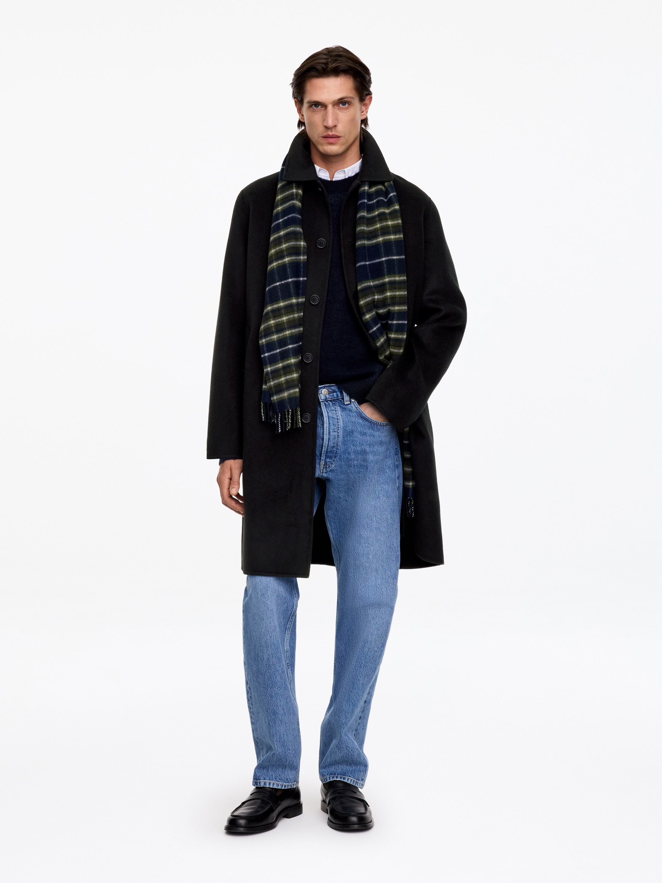 Manteau en laine double face - Noir - Relaxed fit - men - StillMedia/Lookbook - 4