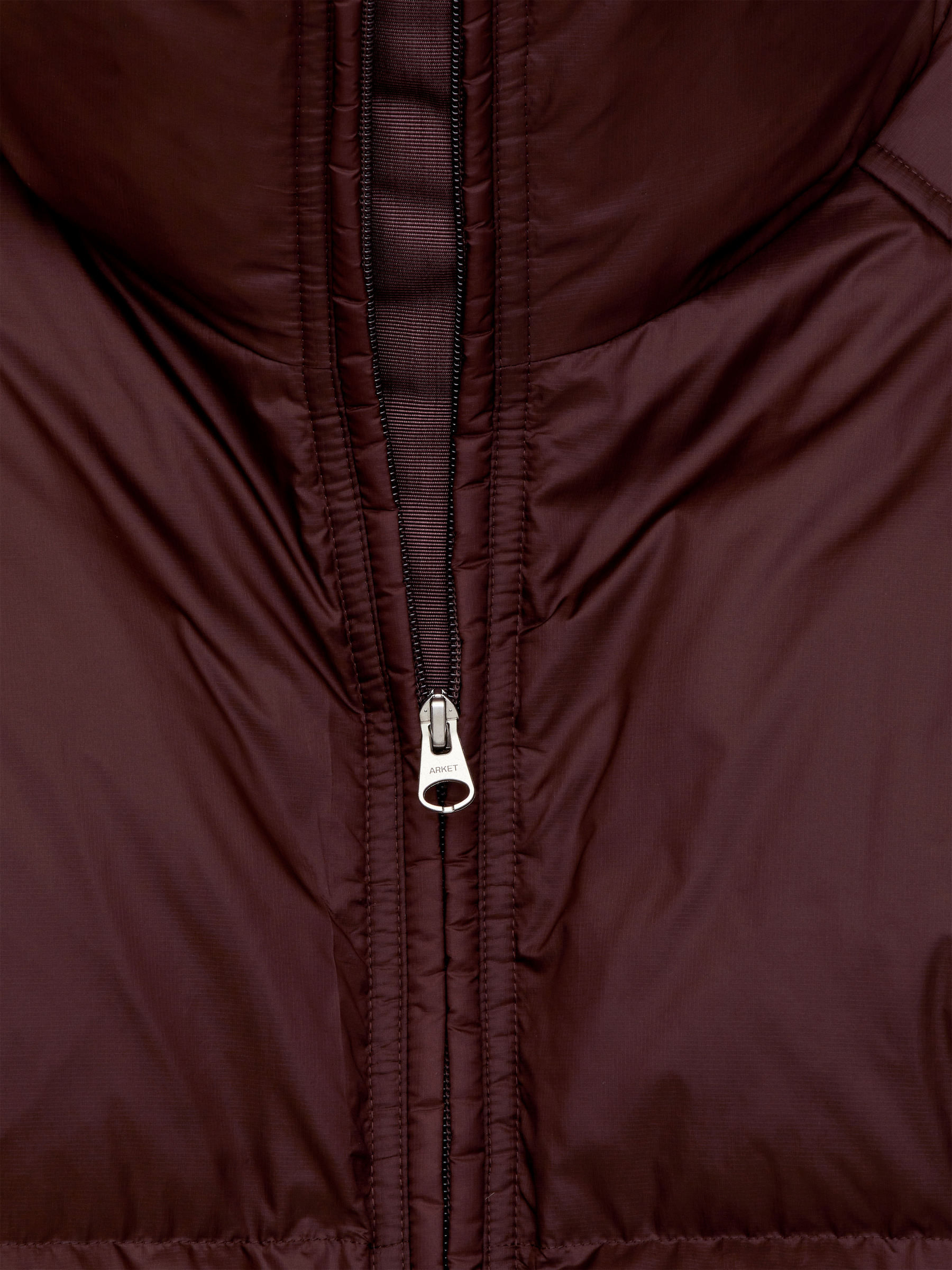 Upcycled Down Puffer Jacket - Dark Brown - Oversized - Women - StillMedia/DescriptiveDetail - 3