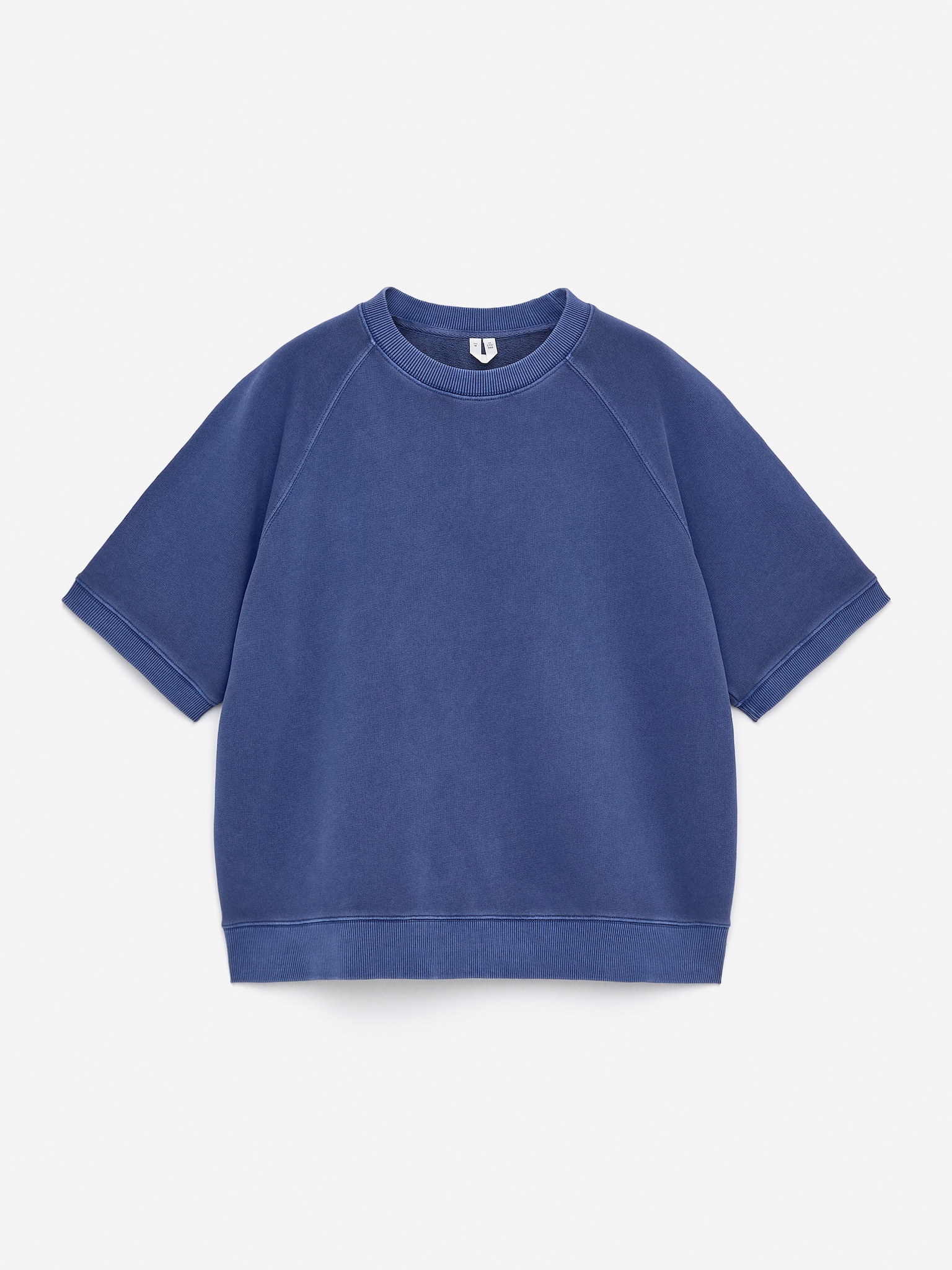 French Terry Sweatshirt - Blue/Soft Pink/Off White/Grey Melange