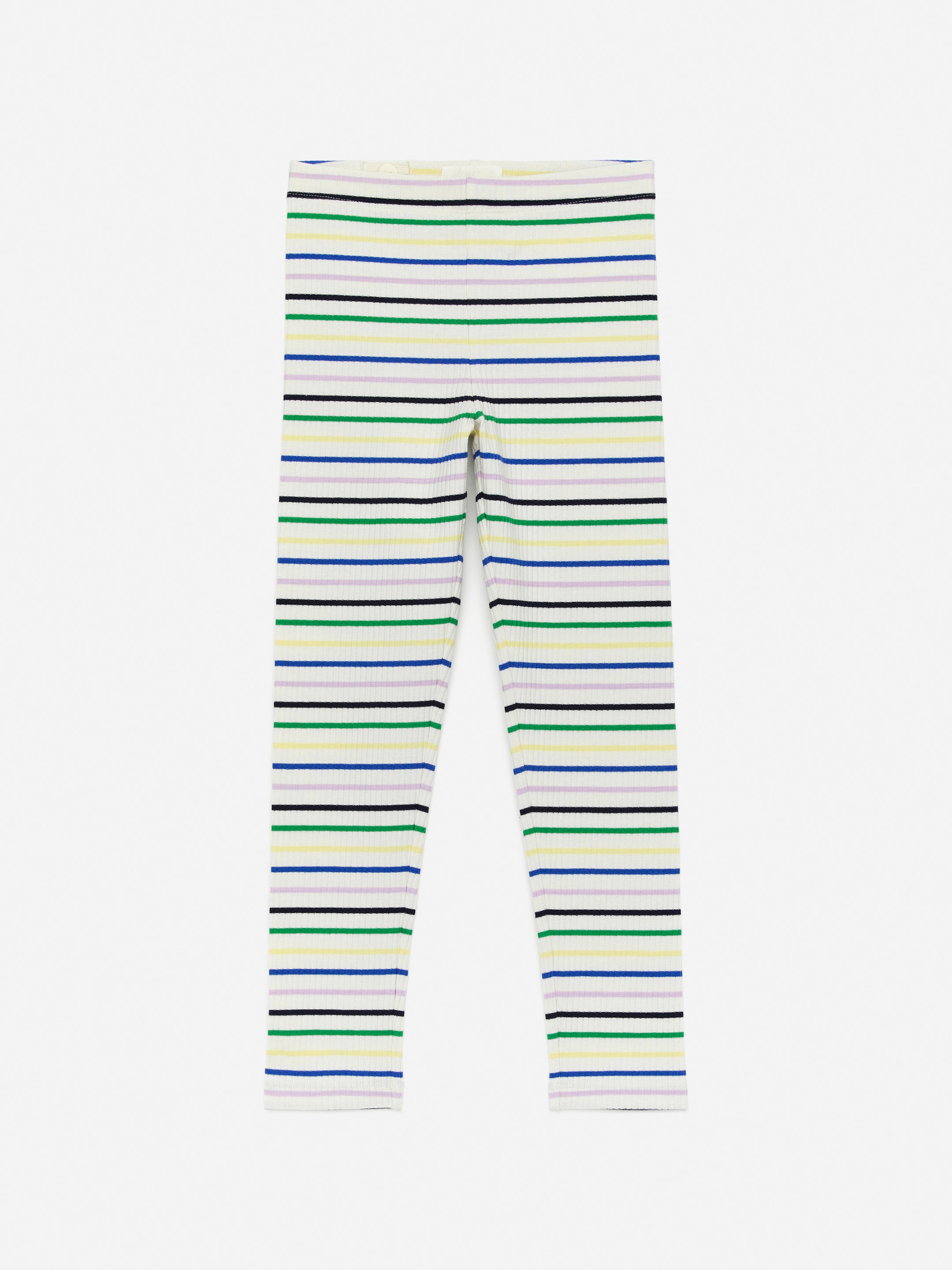 Ribbed Leggings - Off White/Multicolour - Slim fit - Children - StillMedia/DescriptiveStillLife - 3