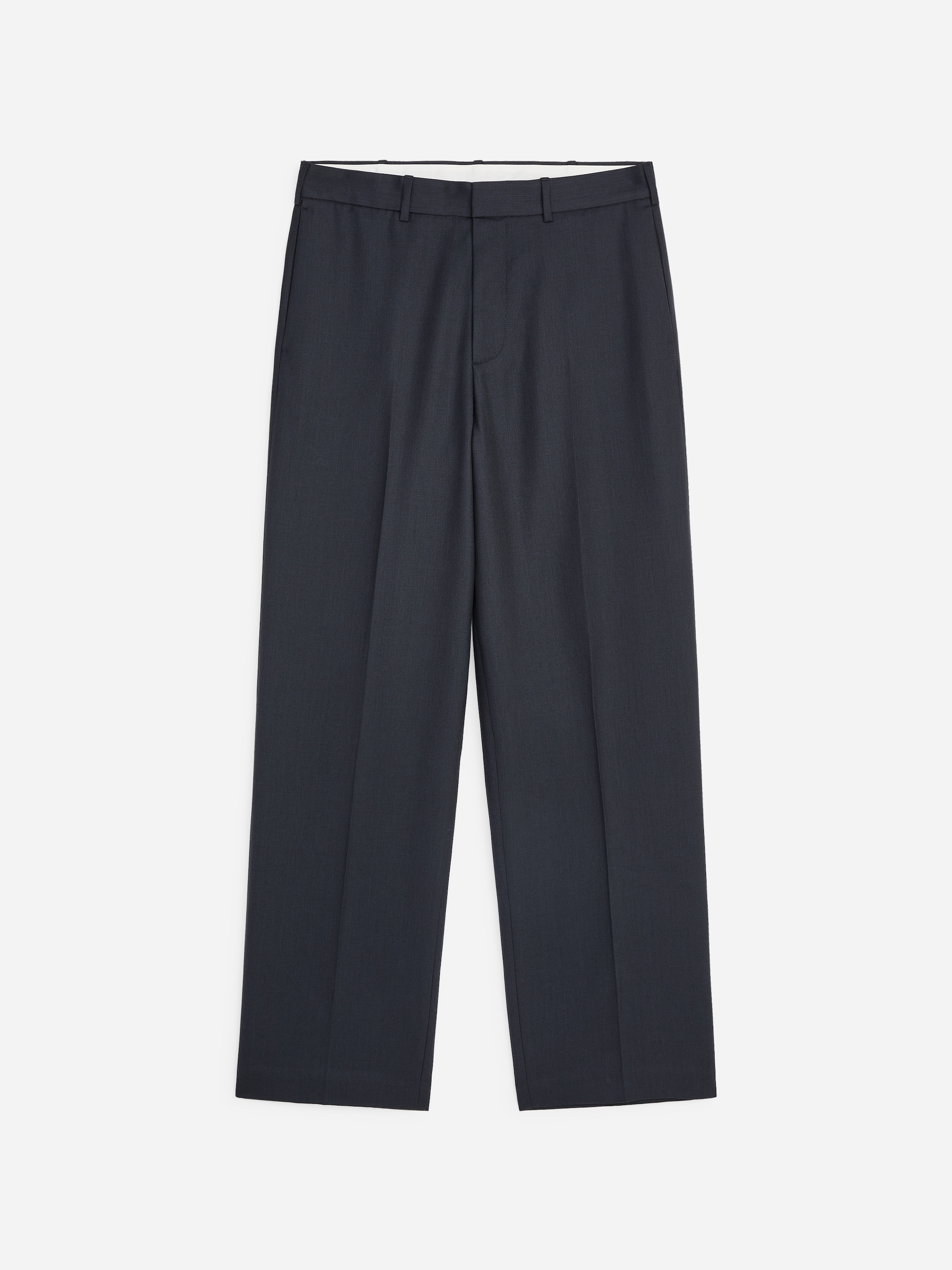 Relaxed Wool Trousers - Dark Blue - Relaxed fit - men - StillMedia/DescriptiveStillLife - 1