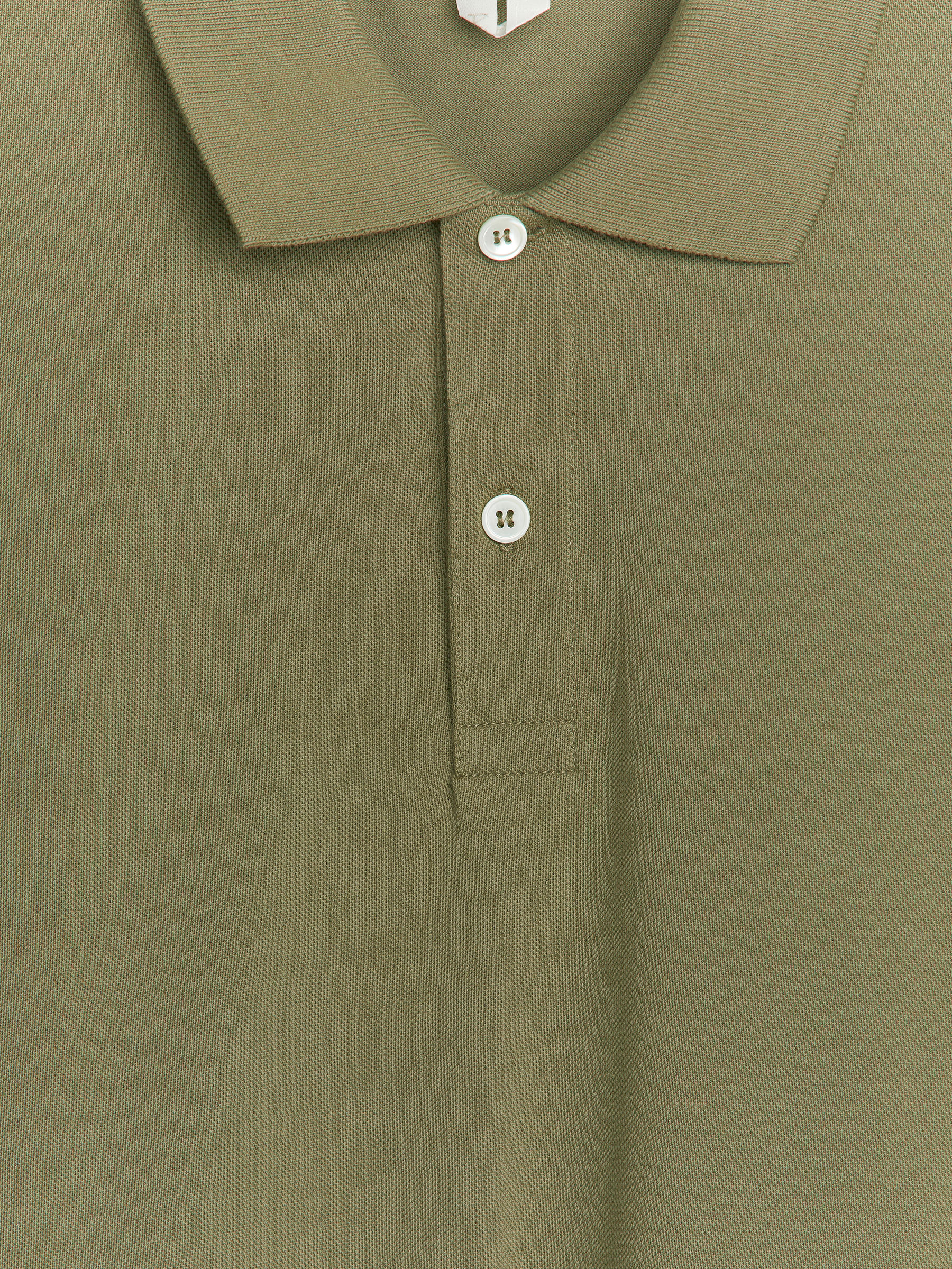 Piqué Polo Shirt - Khaki Green - Regular fit - Men - StillMedia/DescriptiveDetail - 1