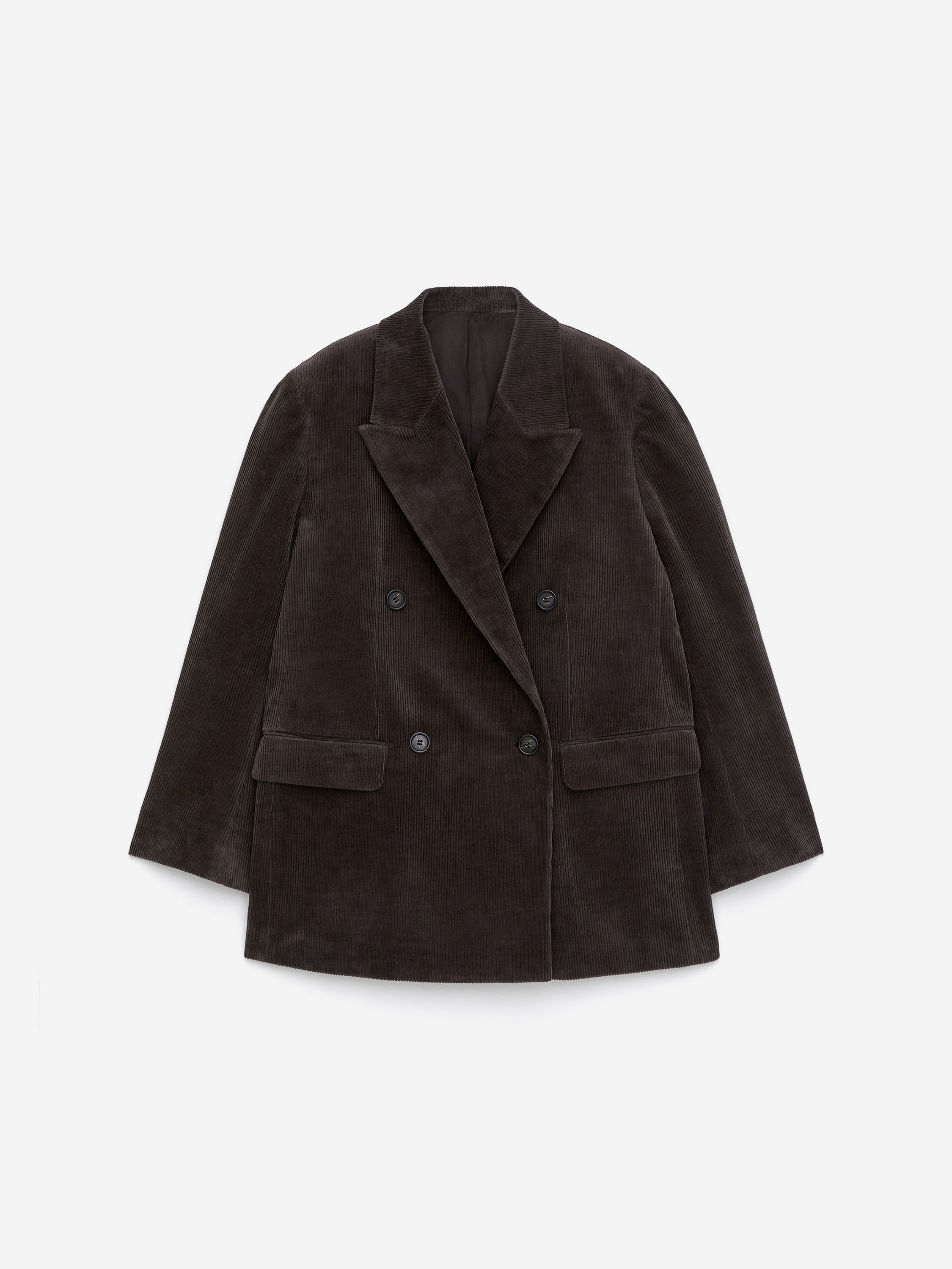 Corduroy Blazer-Brown-16277