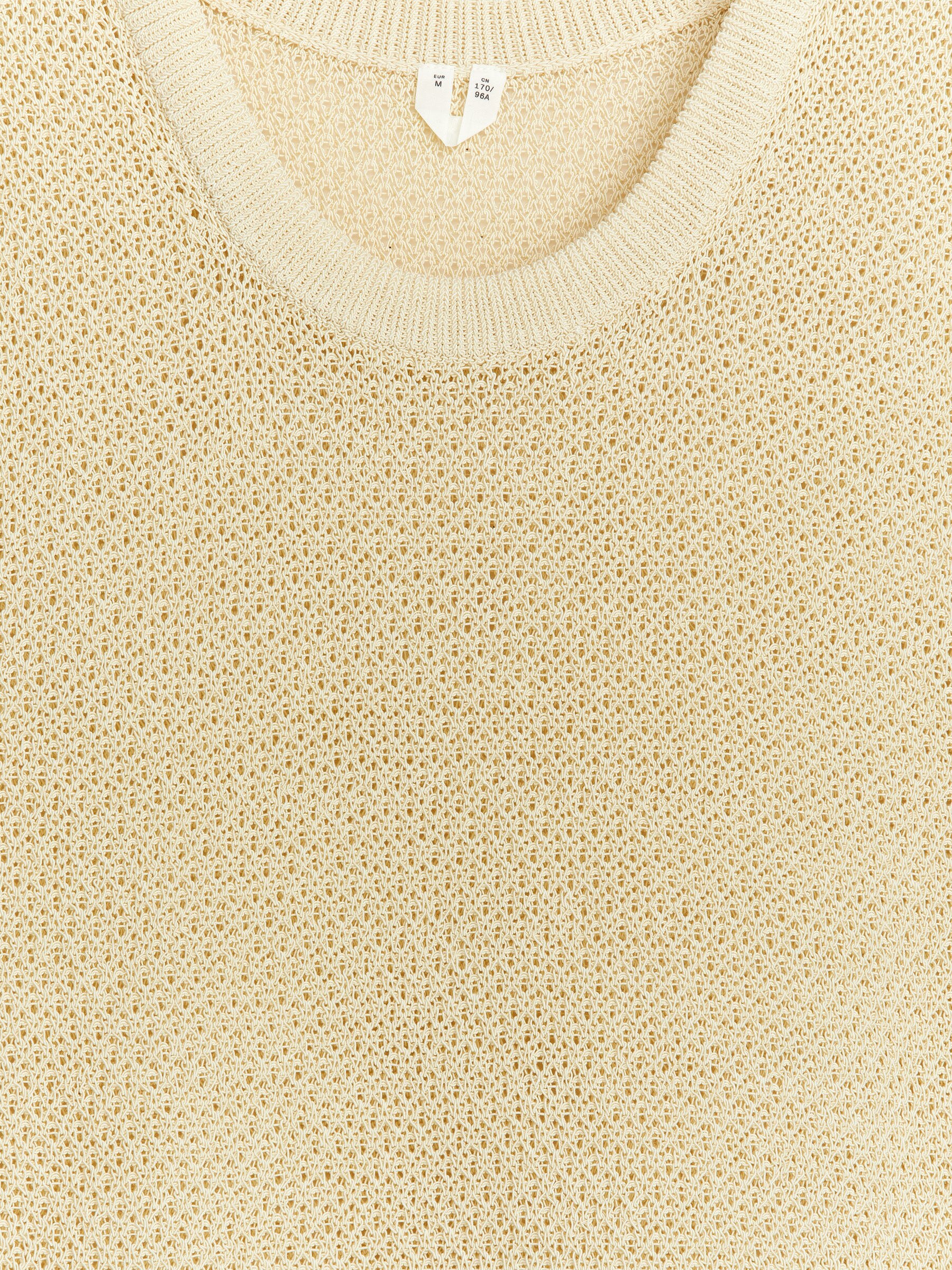 Lace-Stitch Vest - Oat - Regular fit - Women - StillMedia/DescriptiveDetail - 2