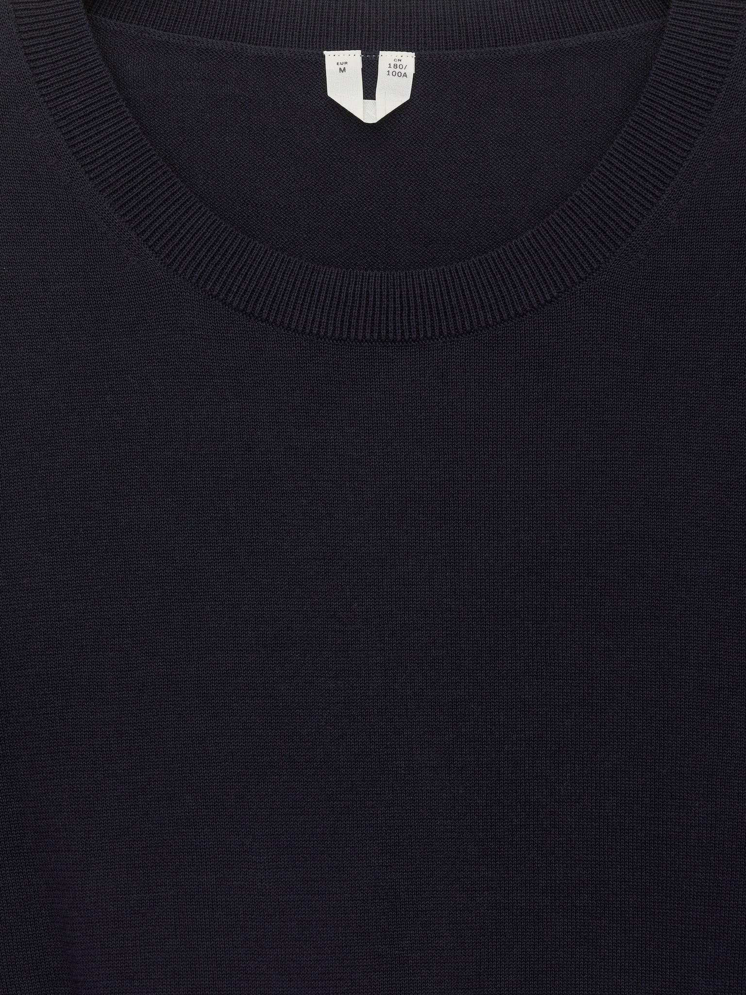 Feinstrick-T-Shirt aus Baumwolle - Dunkelblau/Khaki - 4