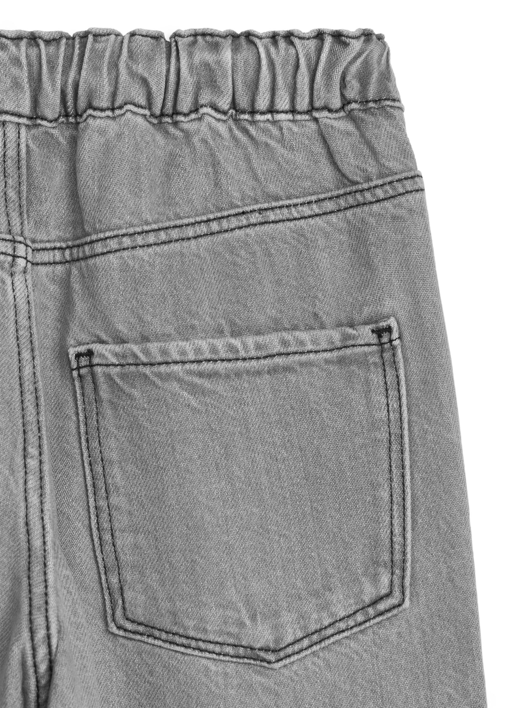 Pull-On Denim Trousers - Grey - Regular fit - Children - StillMedia/DescriptiveDetail - 1