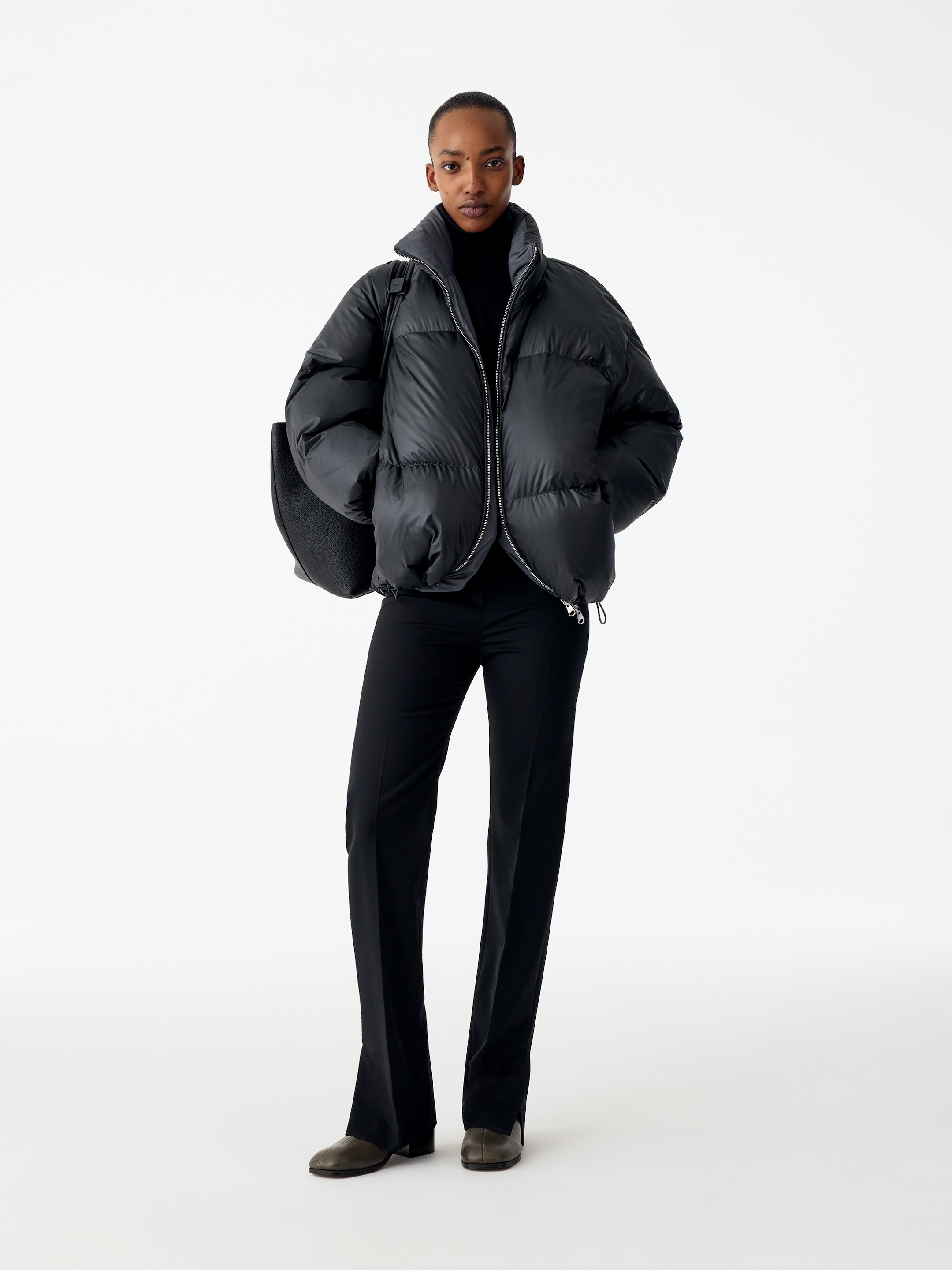 Stivaletti in pelle con punta quadrata - Grigio scuro - women - StillMedia/Lookbook - 6