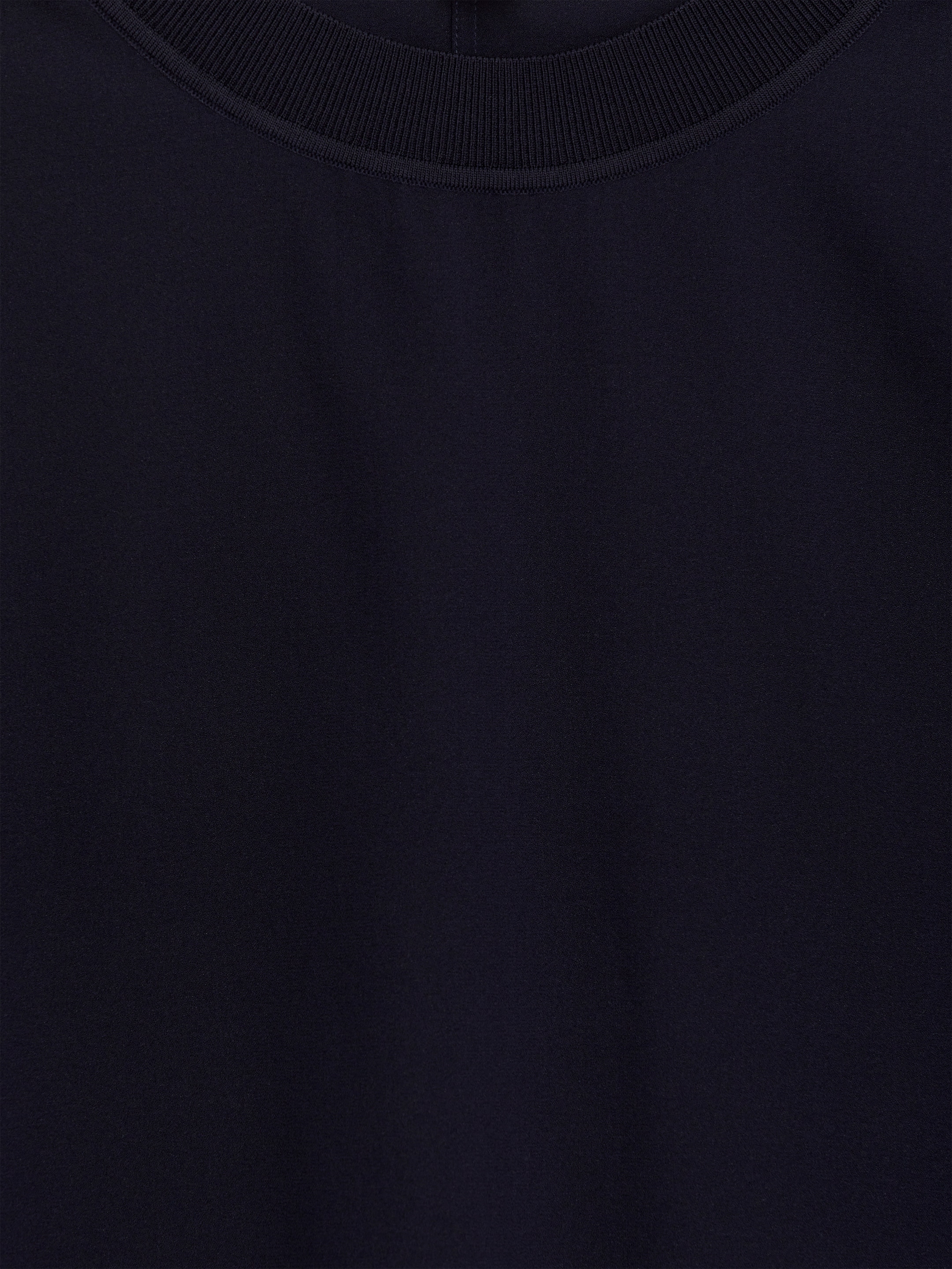 Silk-Crepe T-Shirt - Dark Blue - Regular fit - Women - StillMedia/DescriptiveDetail - 1