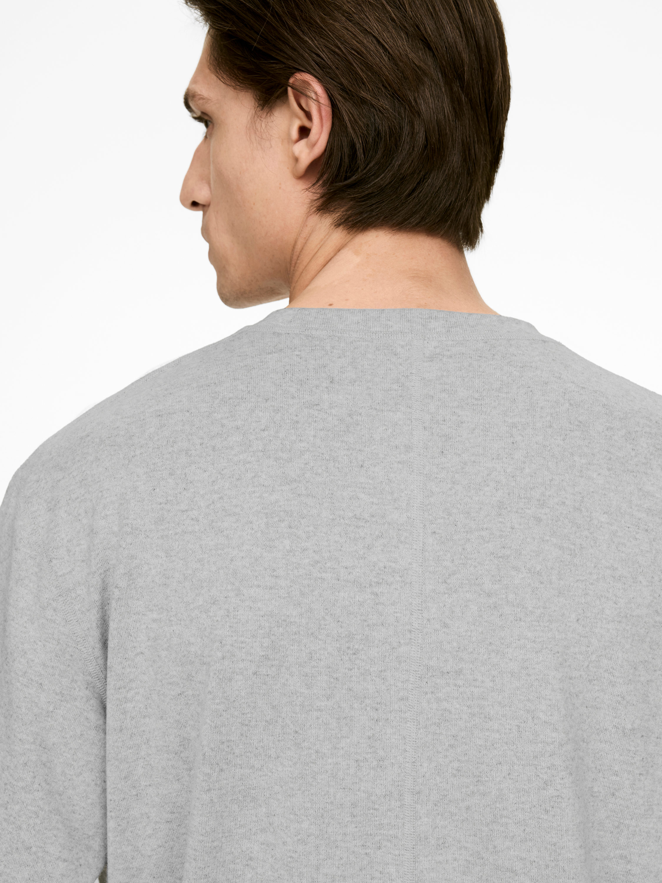 Long-Sleeve T-Shirt - Grey Melange - Regular fit - Men - StillMedia/Lookbook - 6