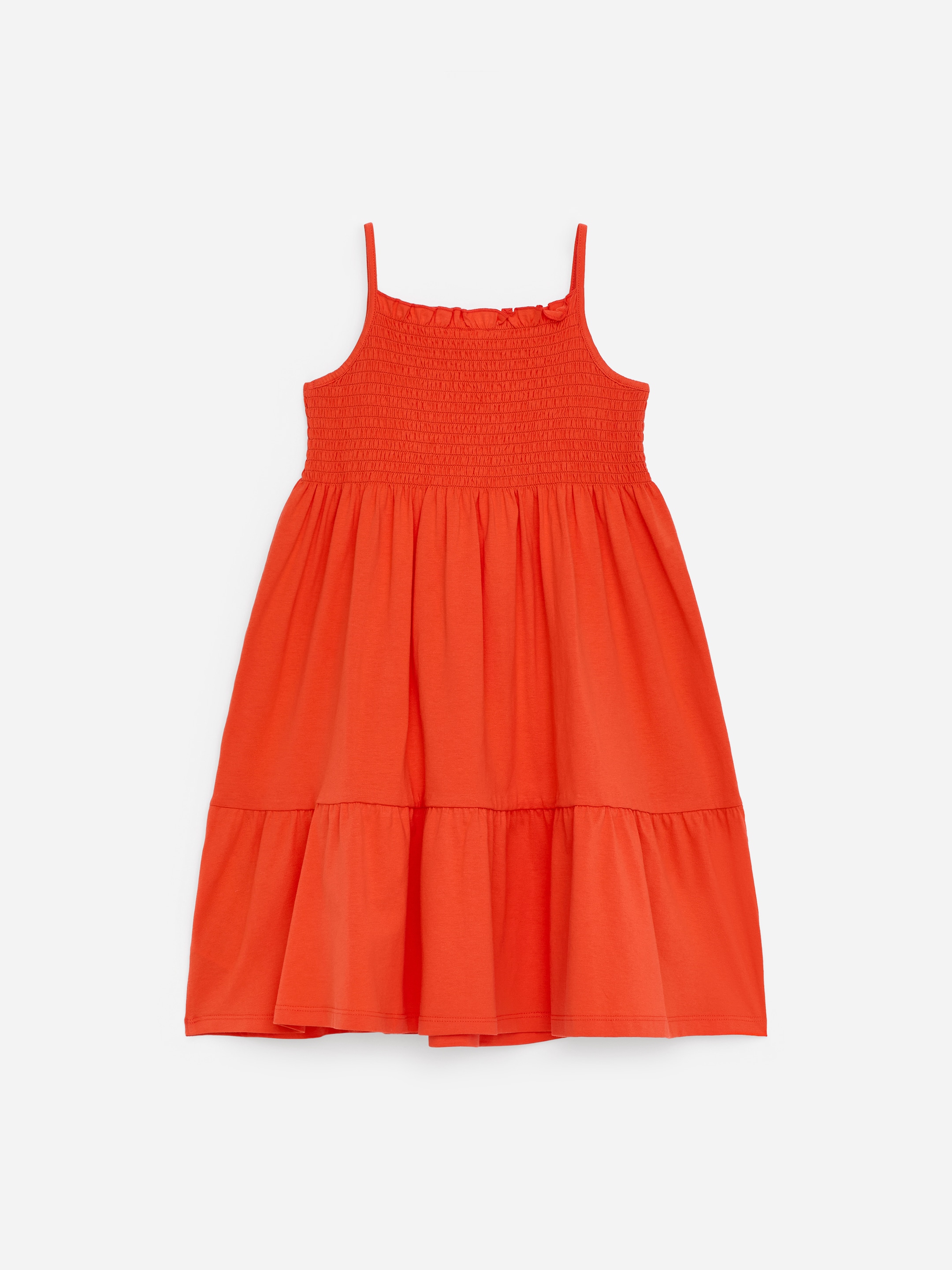 Robe smockée en jersey - Rouge vif - Regular fit - Enfant - StillMedia/DescriptiveStillLife - 1