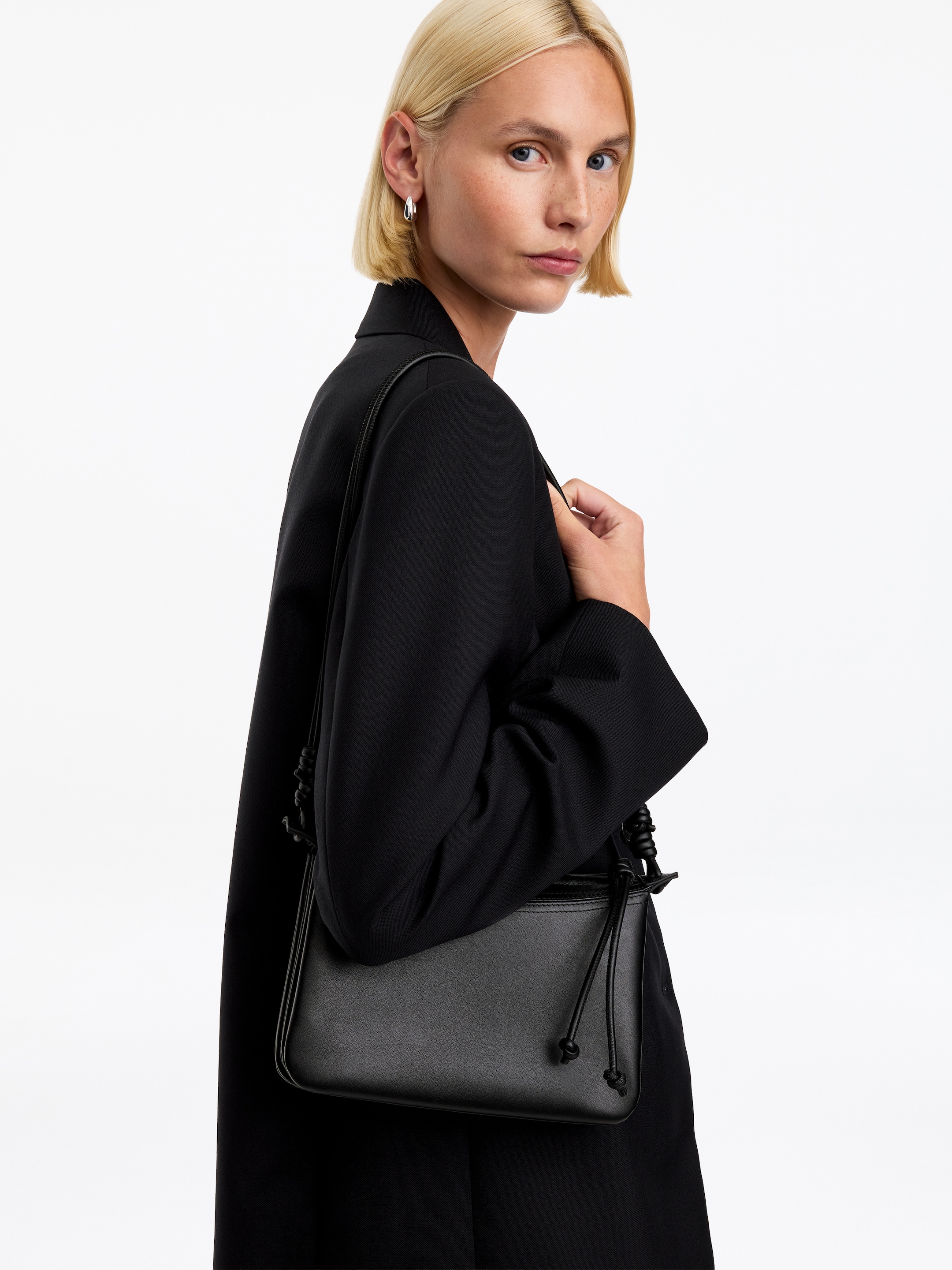 Borsa a tracolla in pelle - Nero - women - StillMedia/Lookbook - 4
