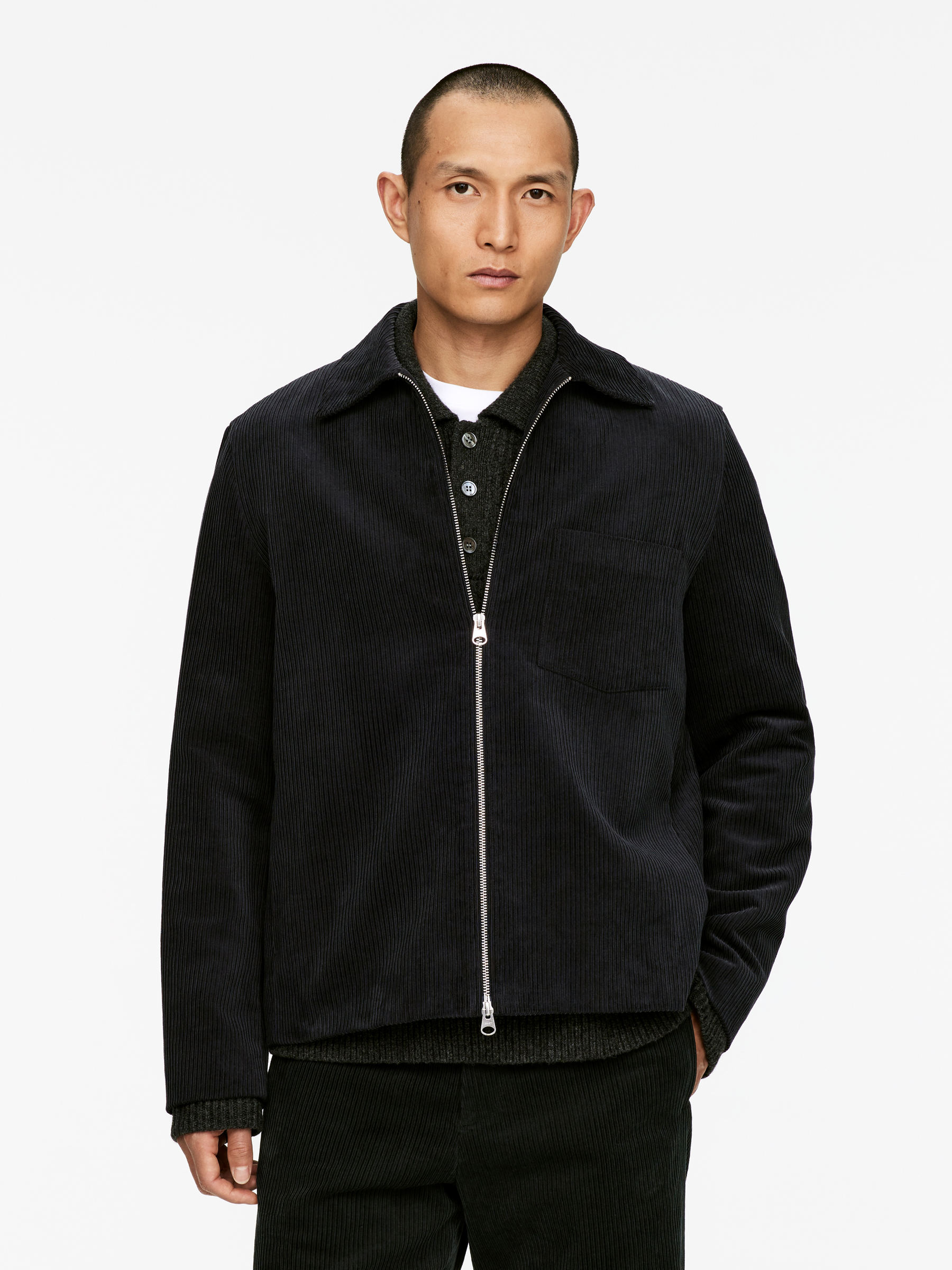 Corduroy Jacket - Dark Grey - Regular fit - Men - StillMedia/Lookbook - 3