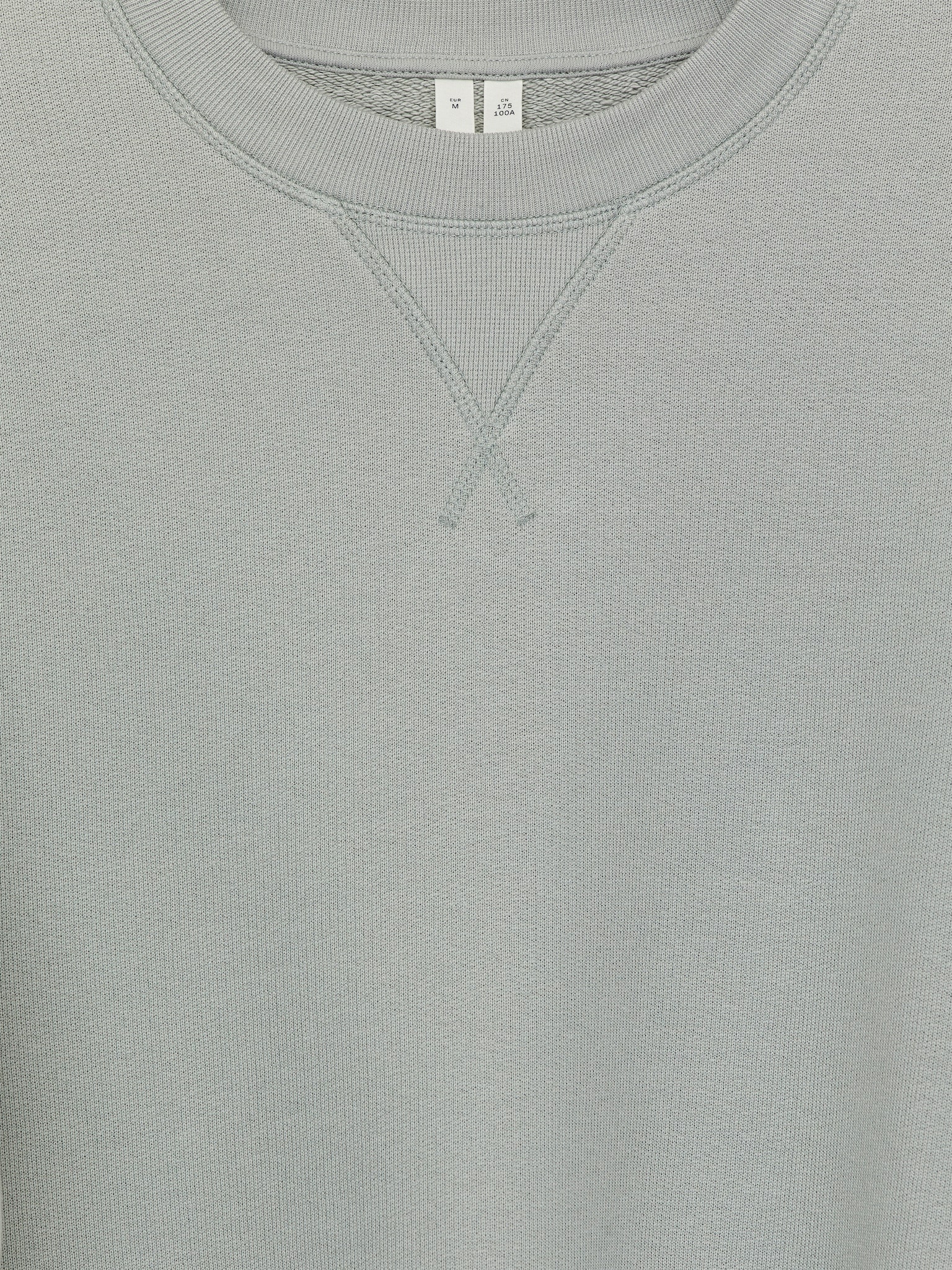 Sudadera loose fit - Menta empolvado/Gris jaspeado - 4