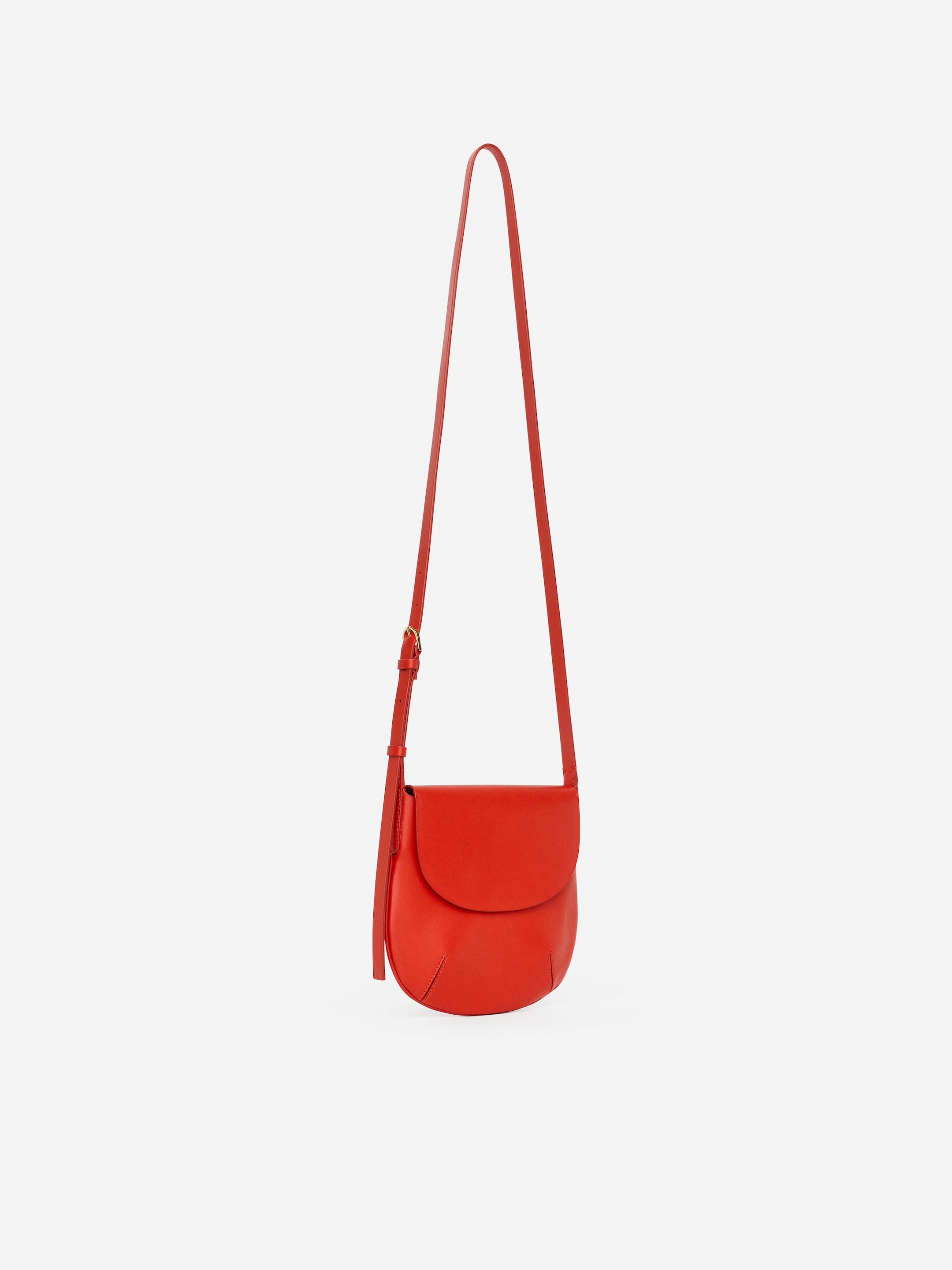 Leather Crossbody Bag - Red - Women - StillMedia/DescriptiveStillLife - 4