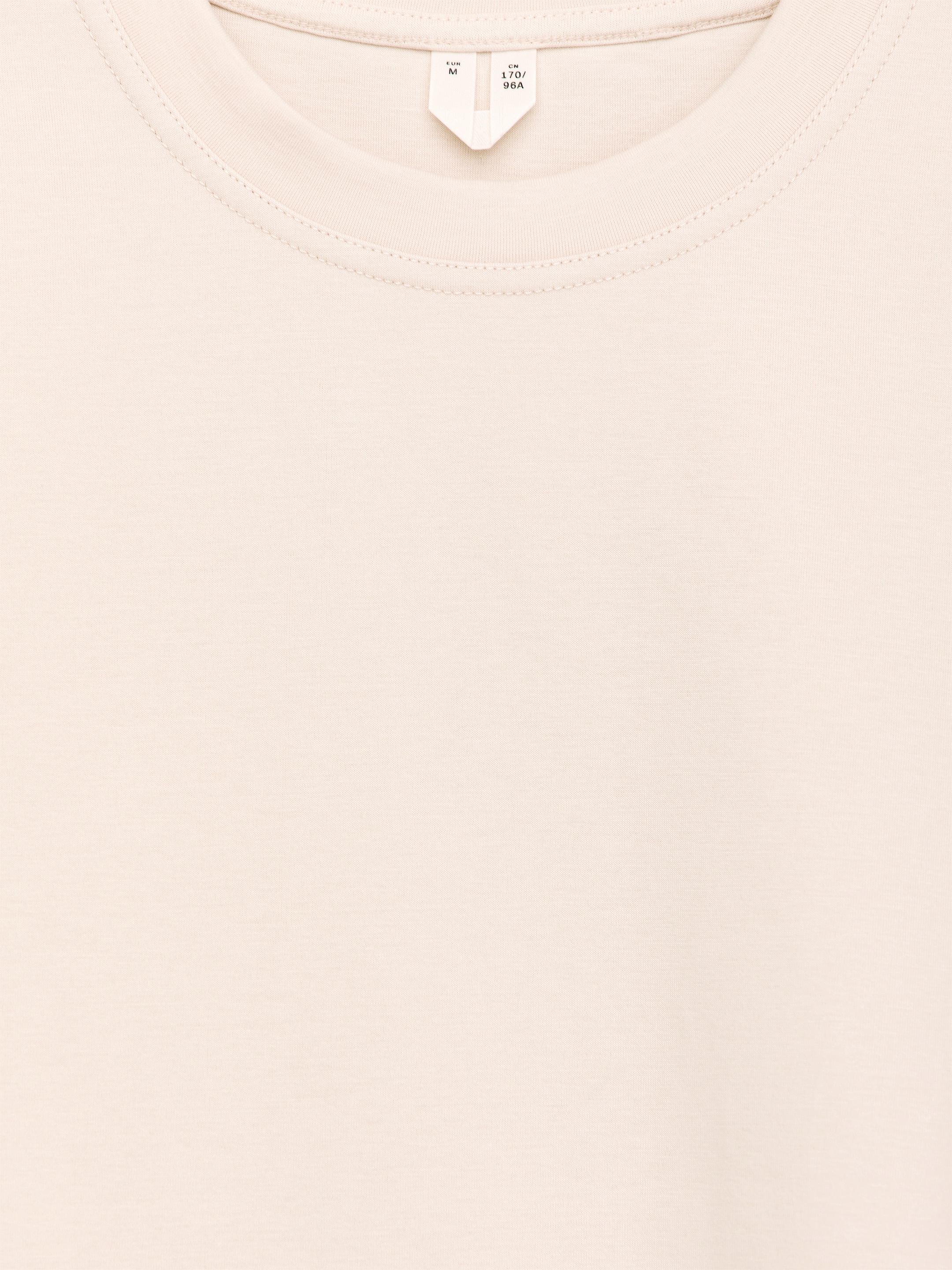 Signature Constructed T-Shirt - Light Beige - Regular fit - Women - StillMedia/DescriptiveDetail - 1