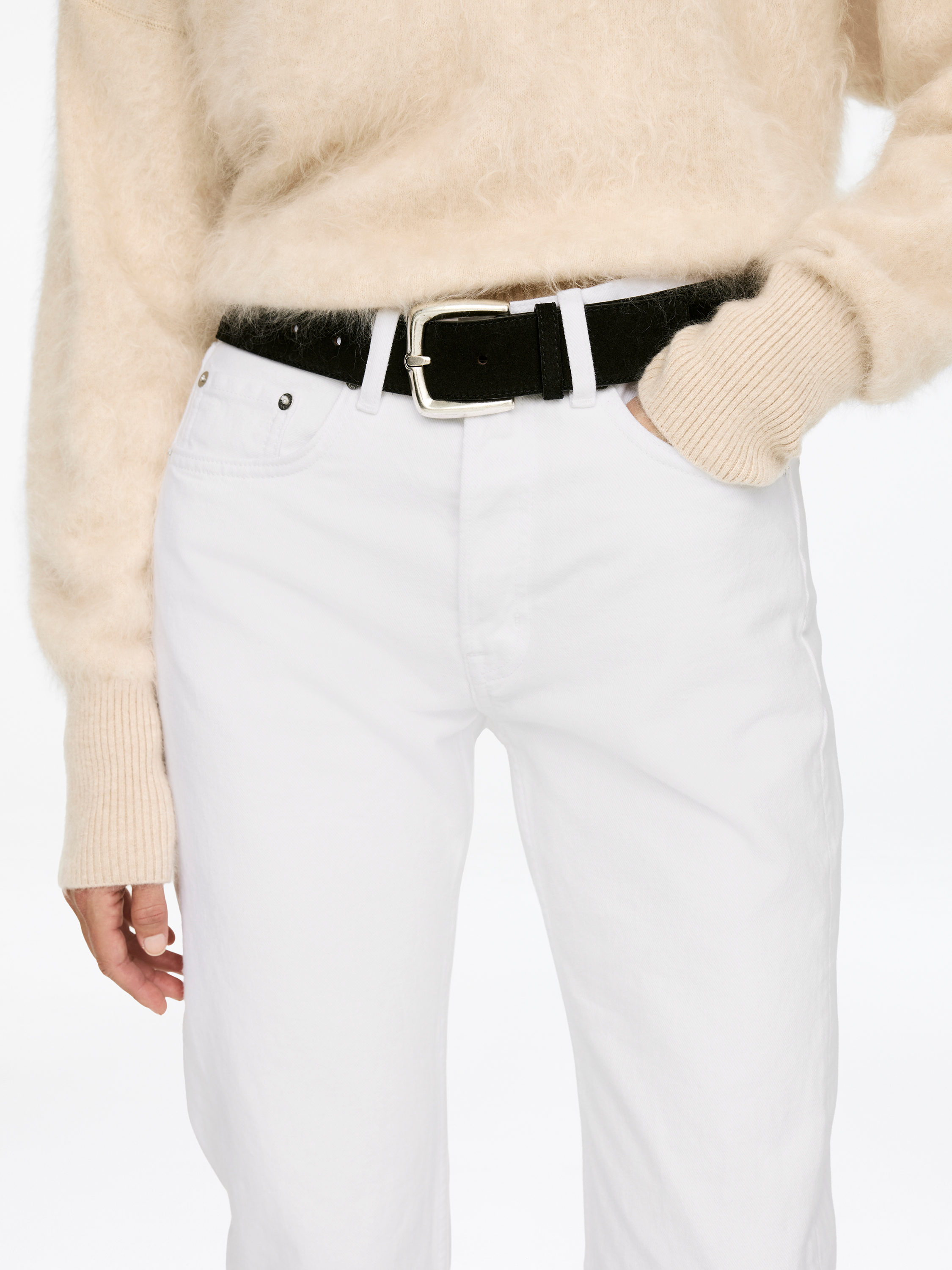 SNOW Straight Jeans - White - Slim fit - Women - StillMedia/Lookbook - 4