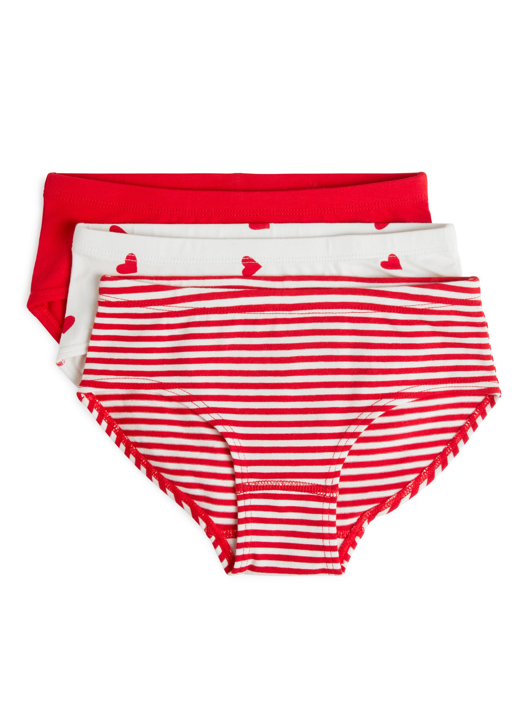 Slips aus Baumwolljersey, 3er-Set - Rot/Weiß - Regular Fit - Kinder - StillMedia/DescriptiveStillLife - 4