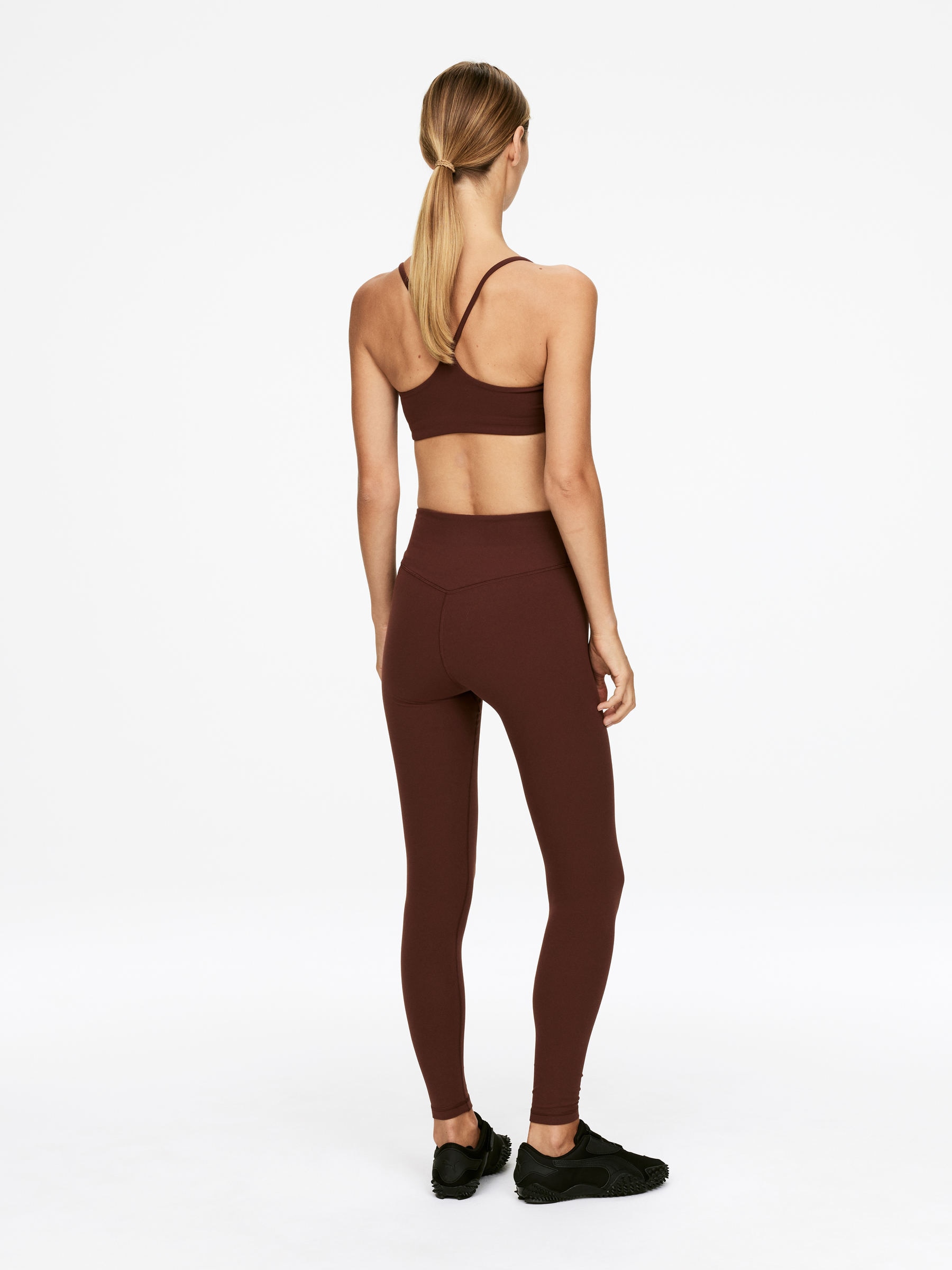 Soft Stretch Leggings - Dark Brown - Women - StillMedia/Lookbook - 3