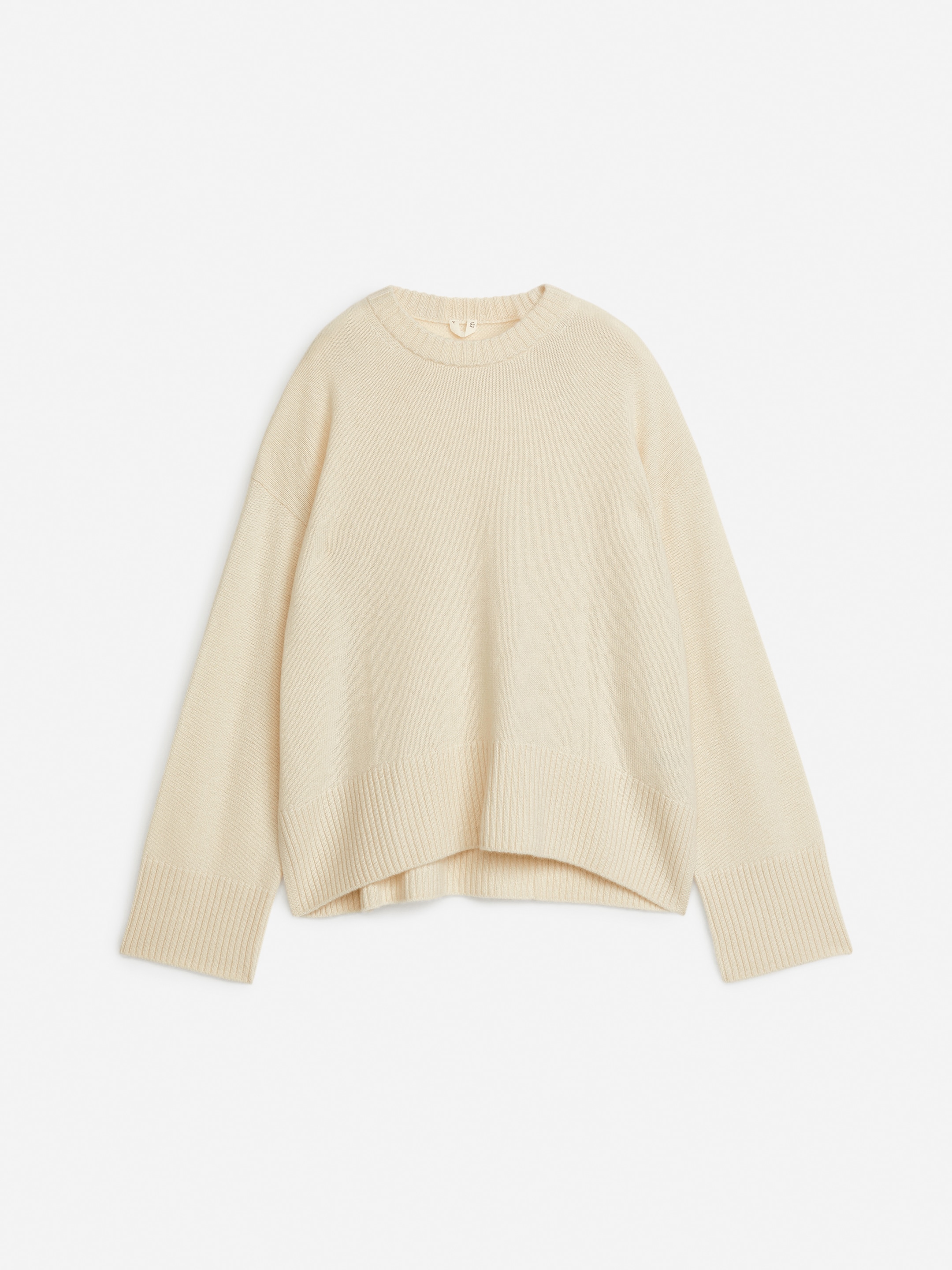 View larger image: Relaxed Cashmere-Wool Jumper - Beige - Ladies | H&M GB 5