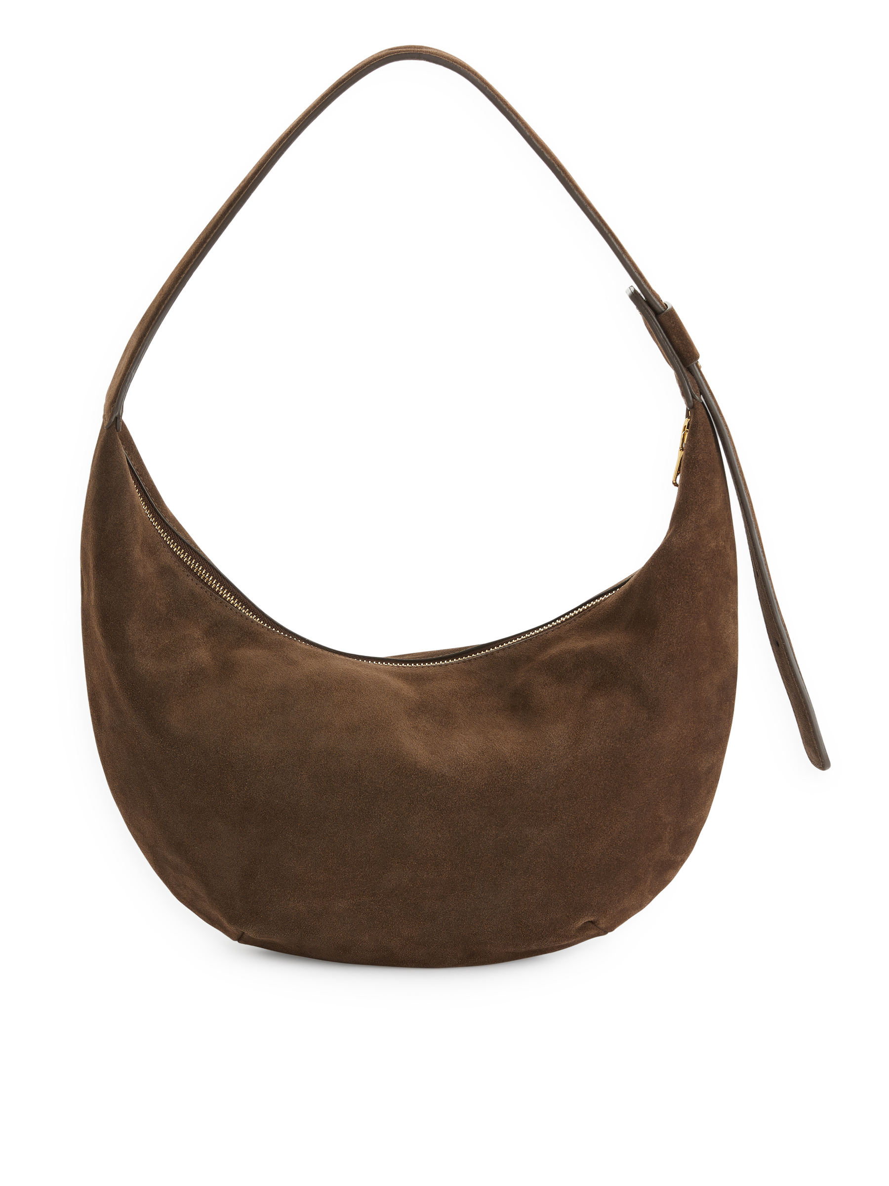 Mittelgroße, geschwungene Schultertasche - Dunkelbraun - Damen - StillMedia/DescriptiveStillLife - 4