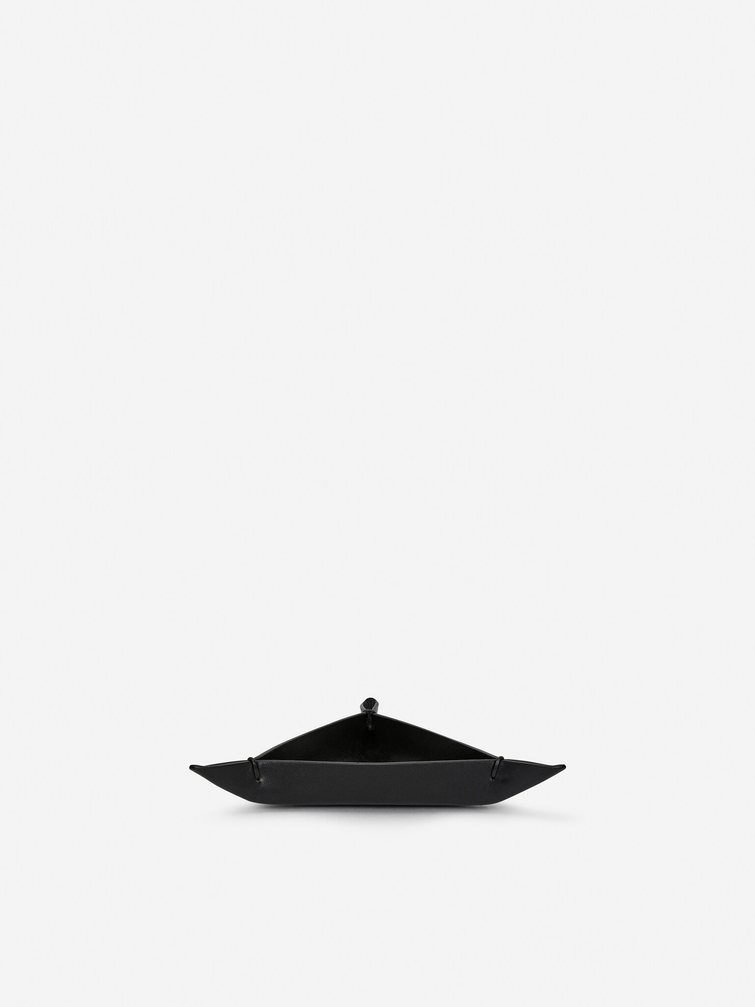 Leather Tray - Black - 3