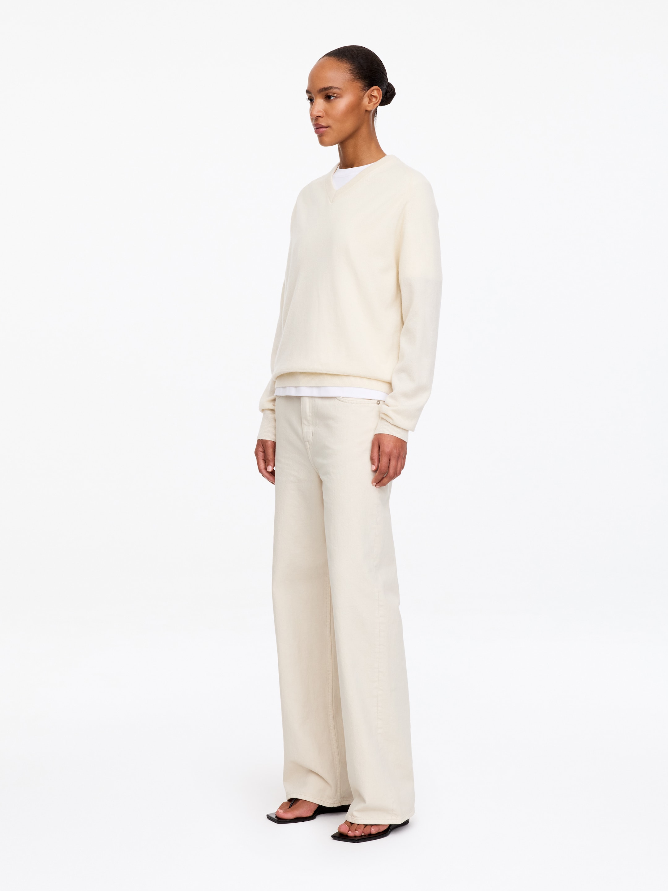 CORAL Wide Jeans - Cremeweiß - Relaxed Fit - women - StillMedia/Lookbook - 3