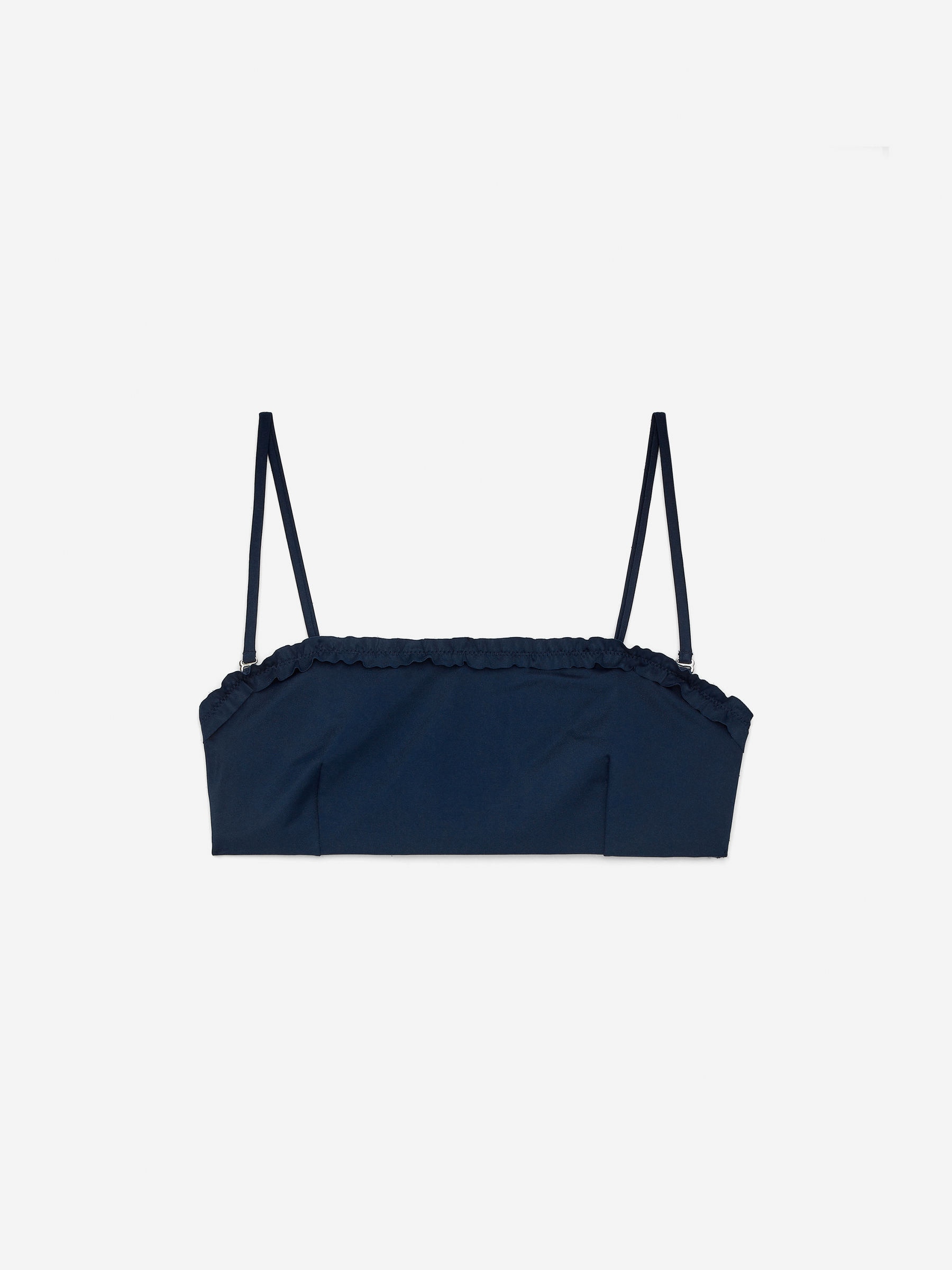 Frill Bikini Top - Dark Blue - Women - StillMedia/DescriptiveStillLife - 1