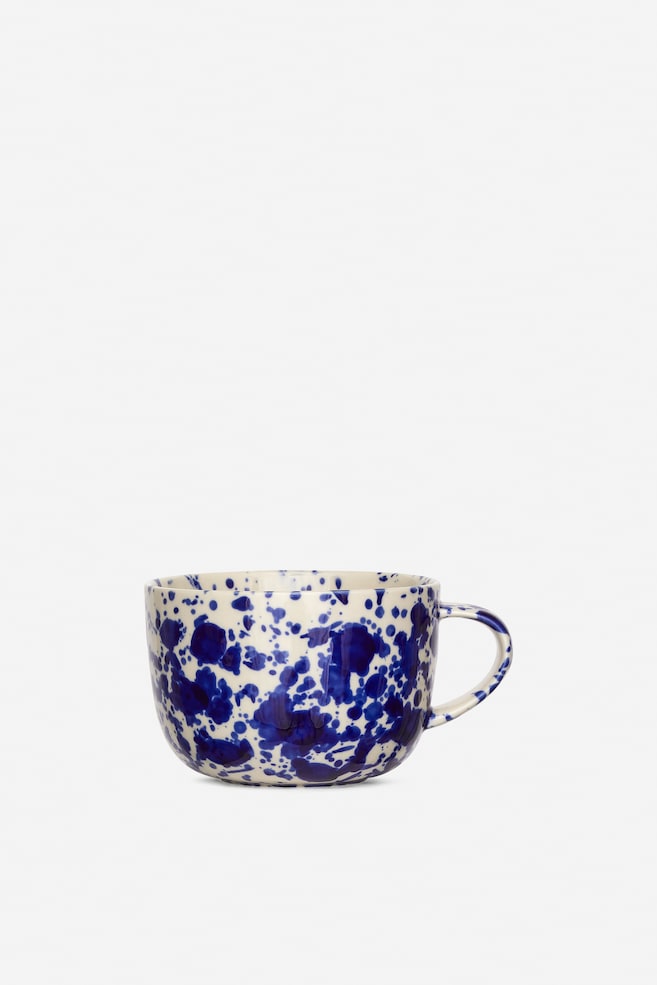 Tasse à thé - Blanc cassé/Bleu/Blanc cassé/Noir/Bleu/Bleu - 1