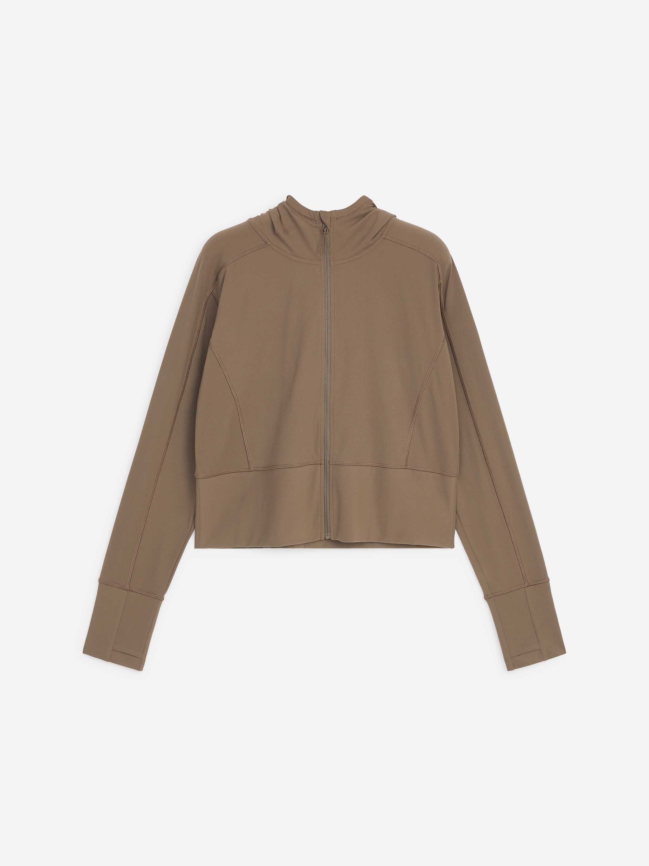 Active Zip Jacket Hoodie - Mole - Regular fit - women - StillMedia/DescriptiveStillLife - 1