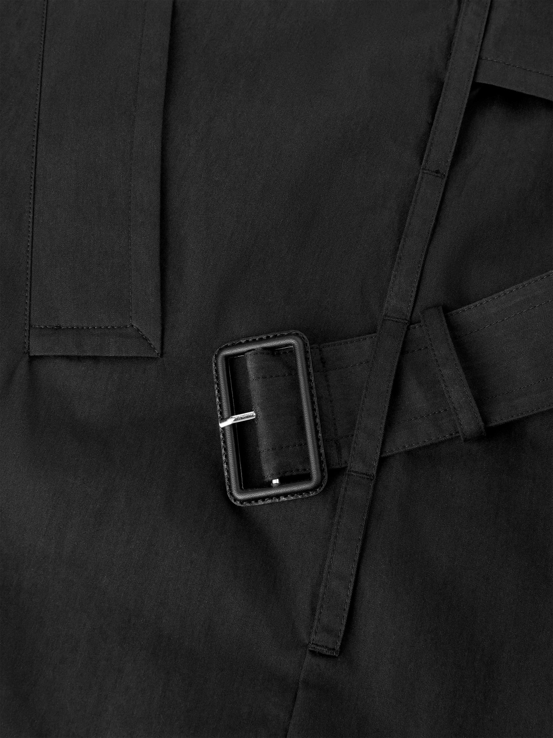 Kurzer Oversize-Trenchcoat - Schwarz - Oversize - Women - StillMedia/DescriptiveDetail - 8