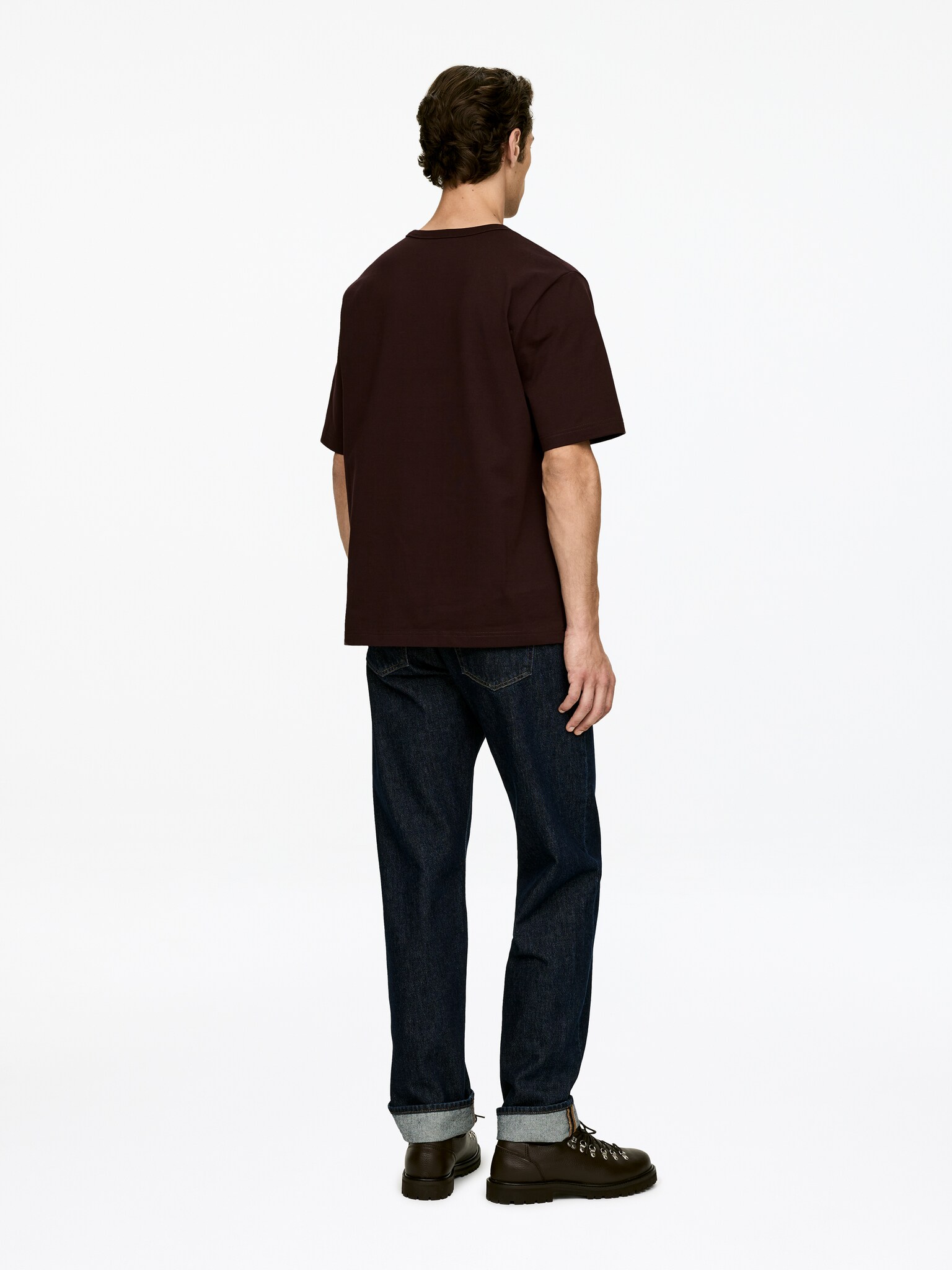 T-shirt oversize 270 GSM - Bordeaux/Vert foncé/Avoine/Noir/Blanc/Taupe foncé/Bleu foncé - 3