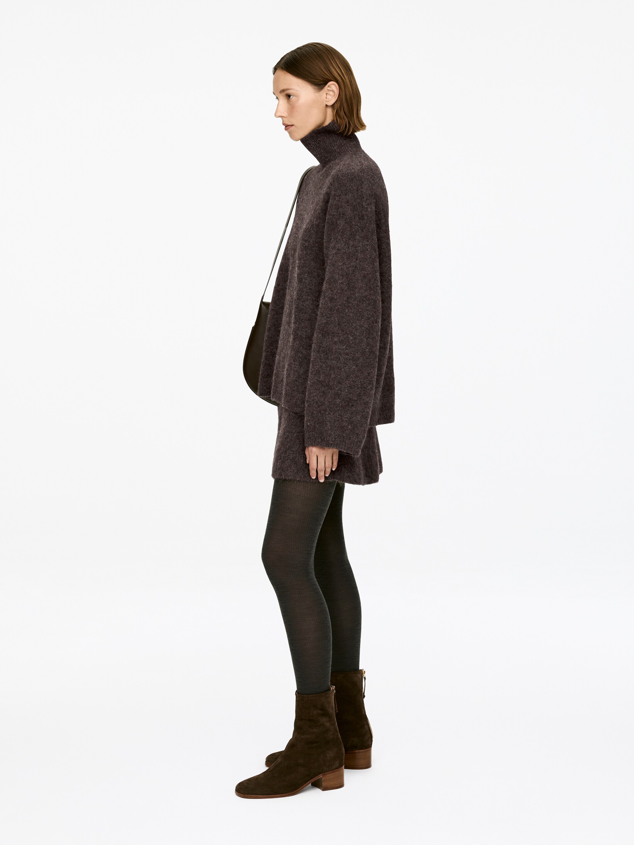 Ver imagen más grande: Jersey de cuello vuelto - Marrón - MUJER | H&M ES 4