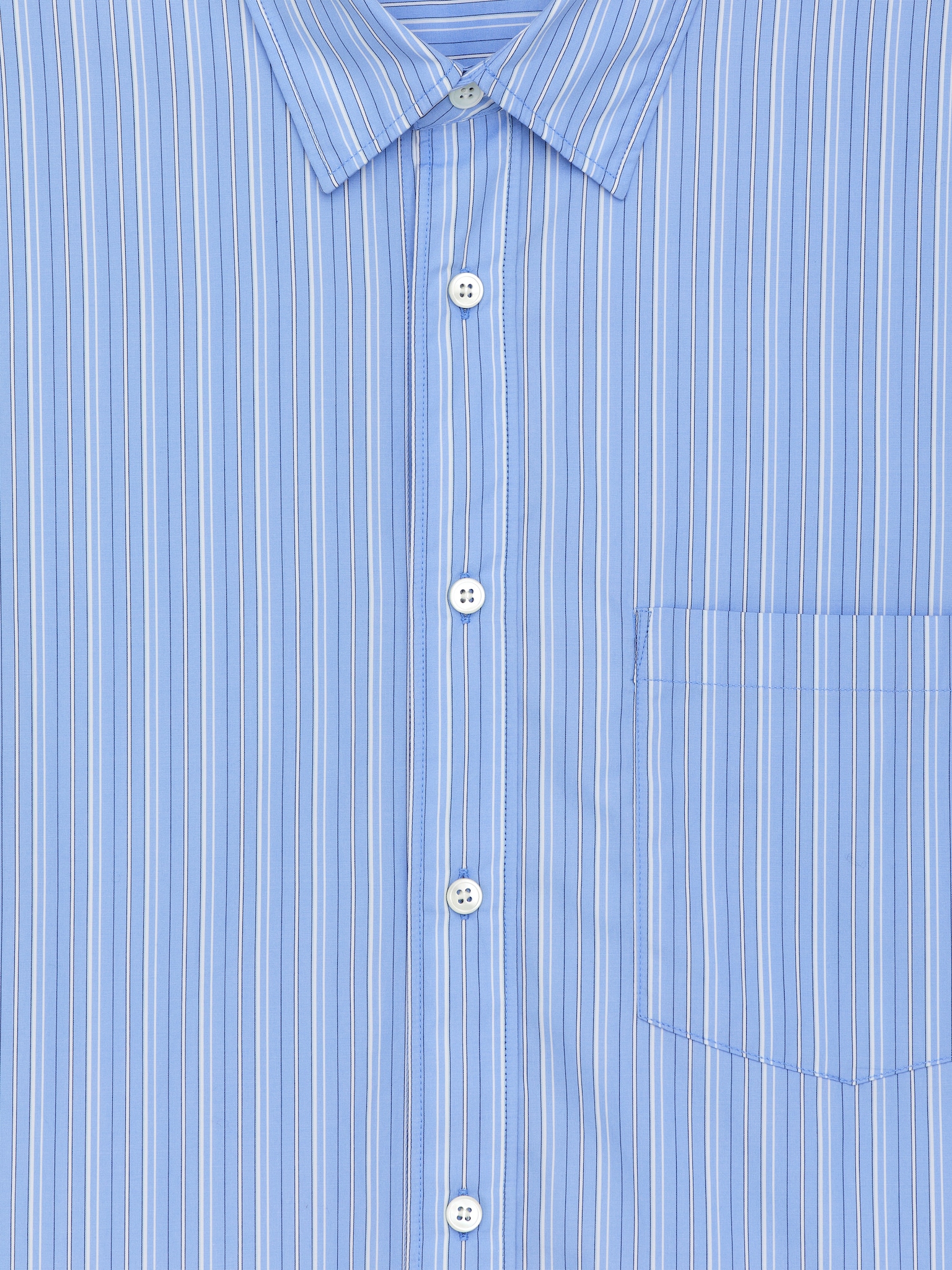 Chemise en popeline décontractée - Bleu/Blanc/Blanc/Rayures/Blanc/Blanc/Bleu/Bleu ciel - 6