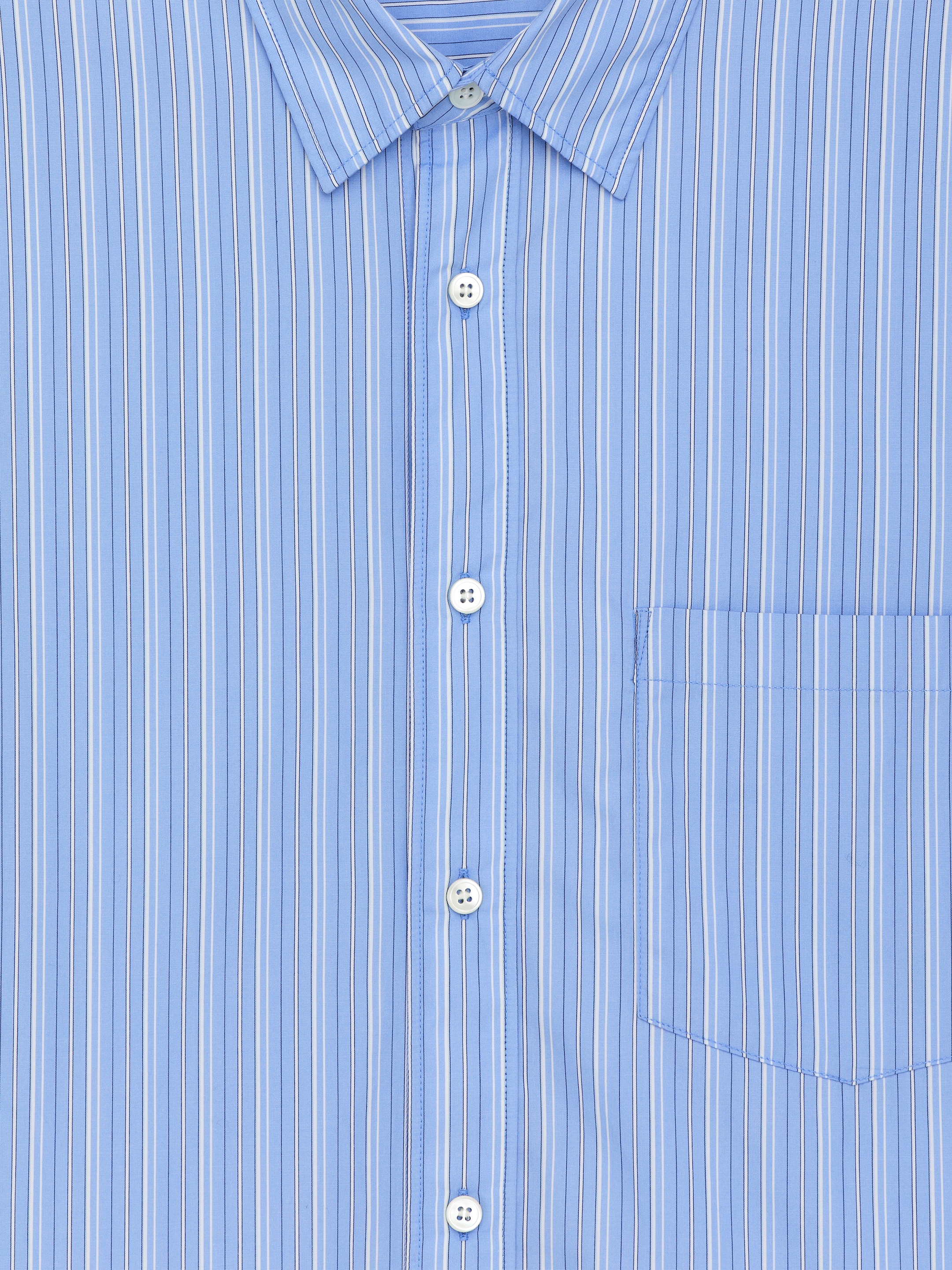 Grotere afbeelding bekijken: Relaxed Poplin Shirt - Blauw/wit - HEREN | H&M BE 6