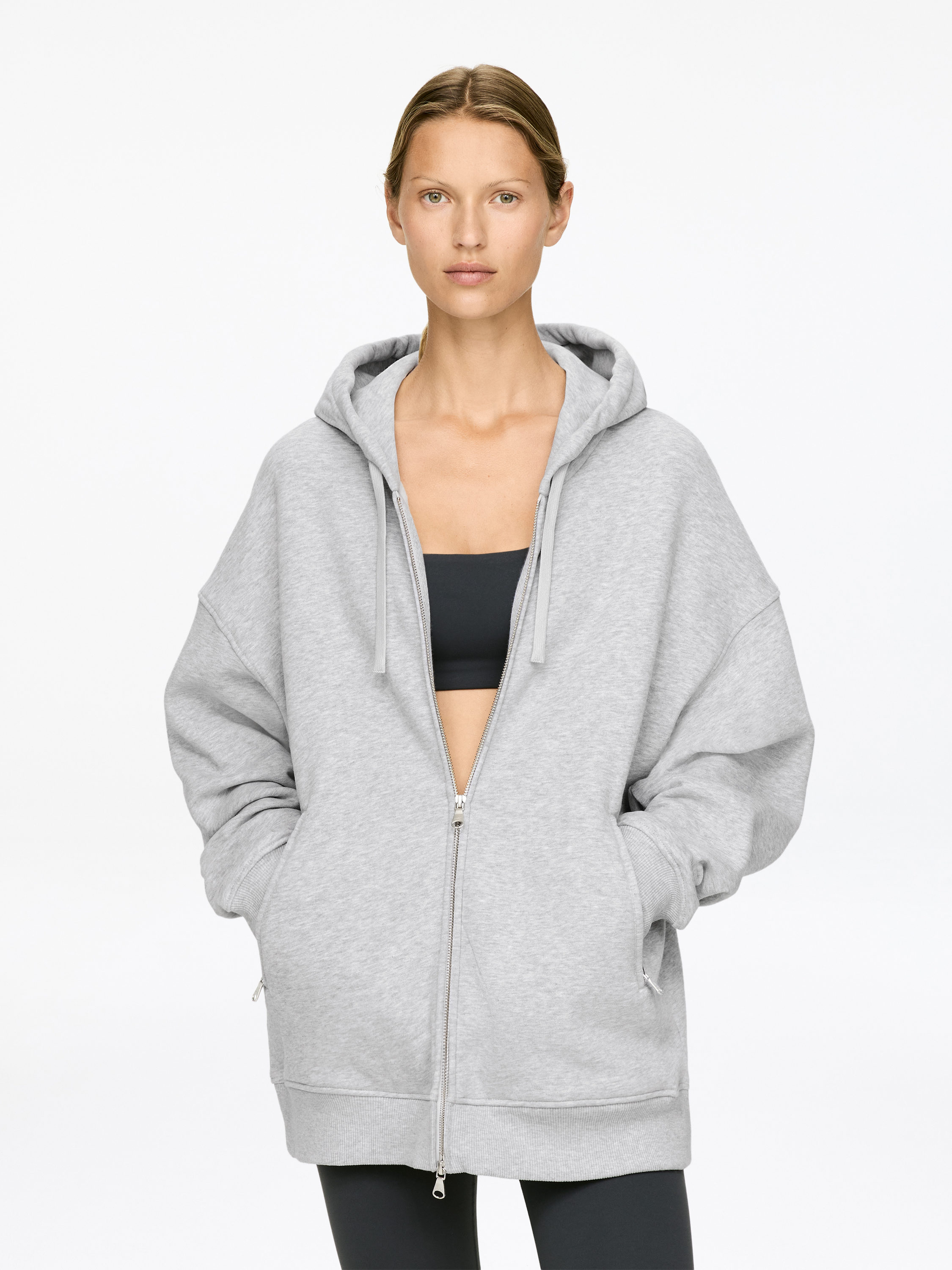 Kapuzenpullover mit Reißverschluss-#C0C3C6-17069