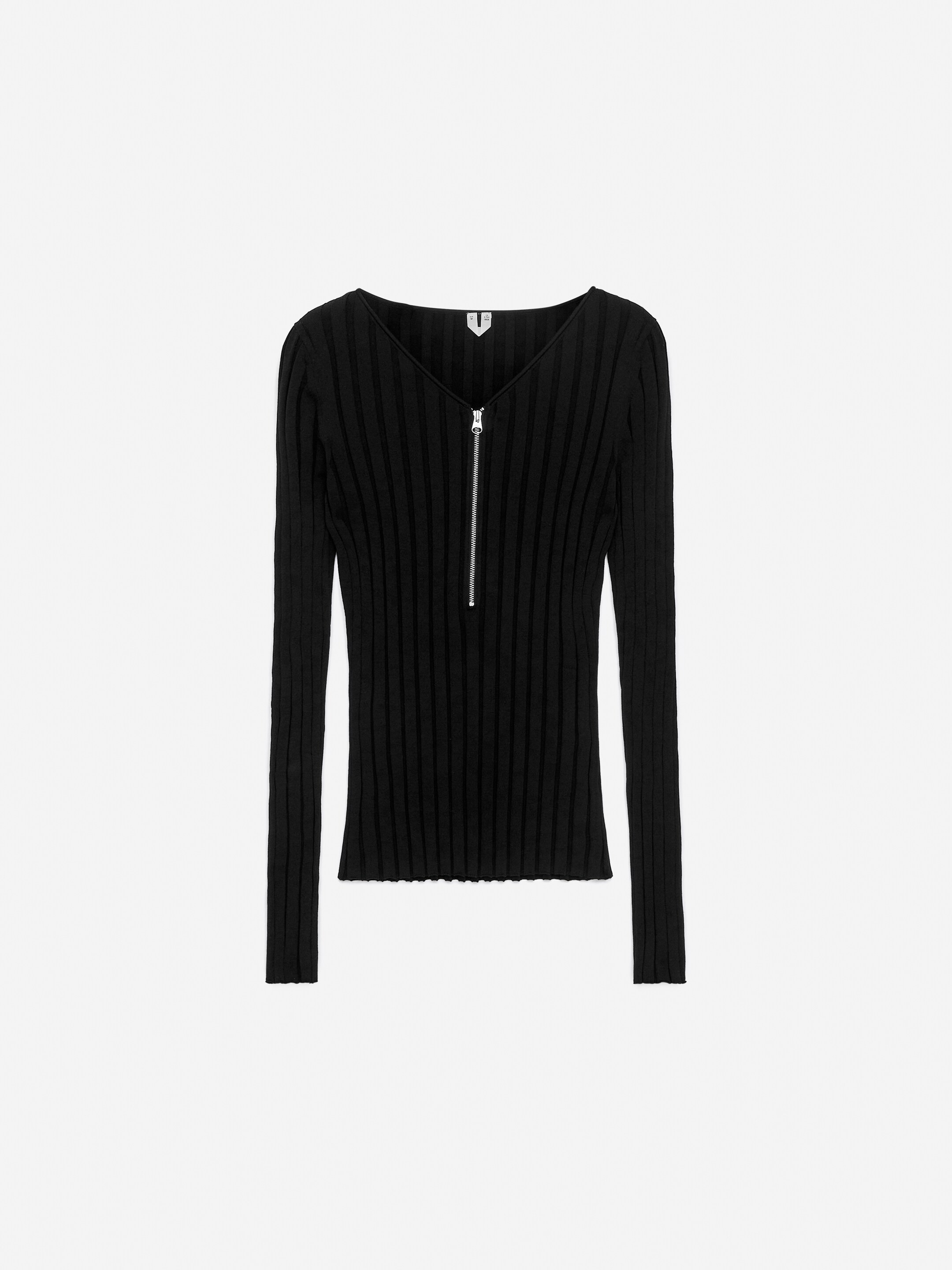 View larger image: Half-Zip Rib Jumper - Black - Ladies | H&M GB 5