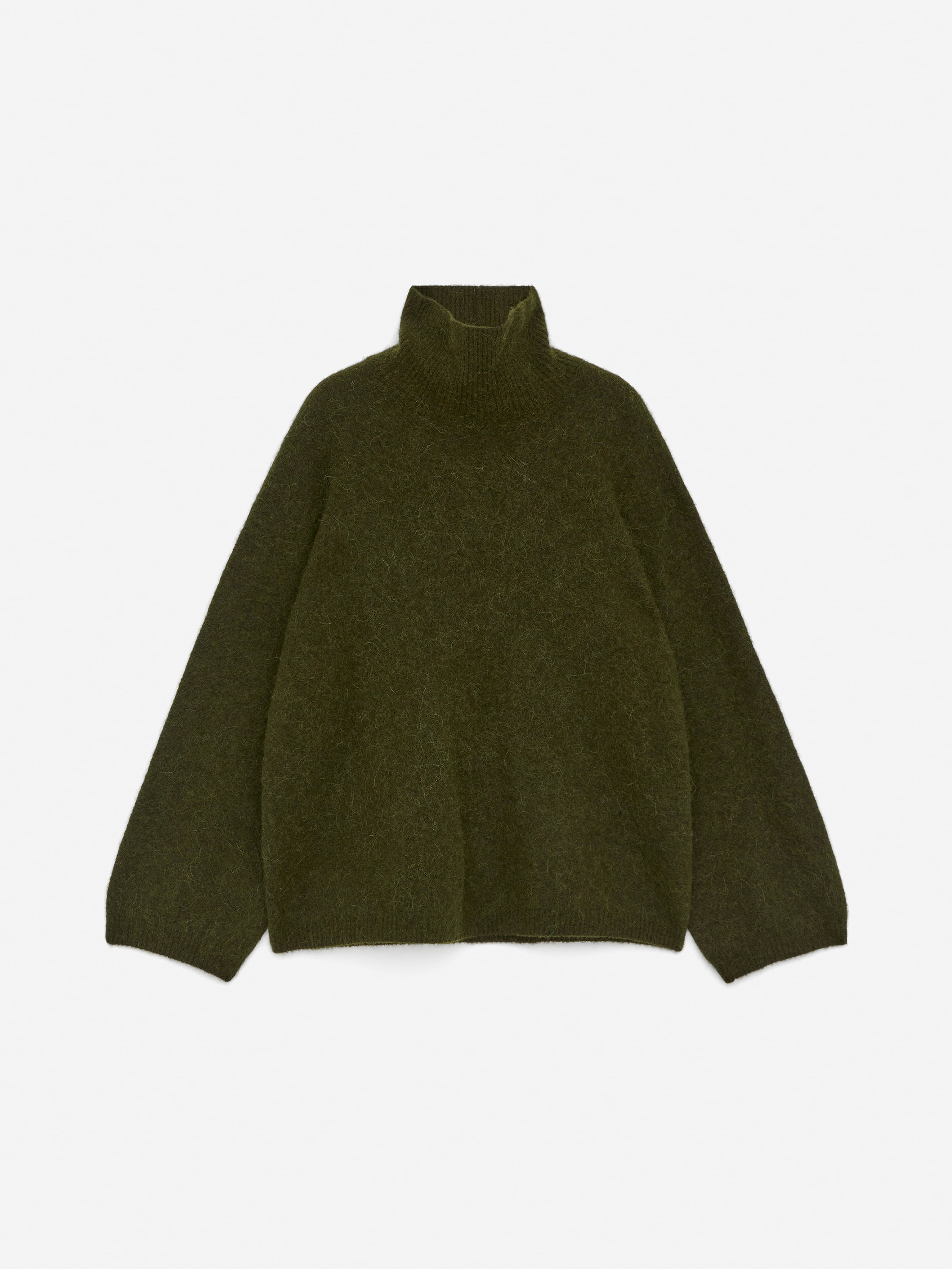 Rollkragenpullover - Dunkelgrün