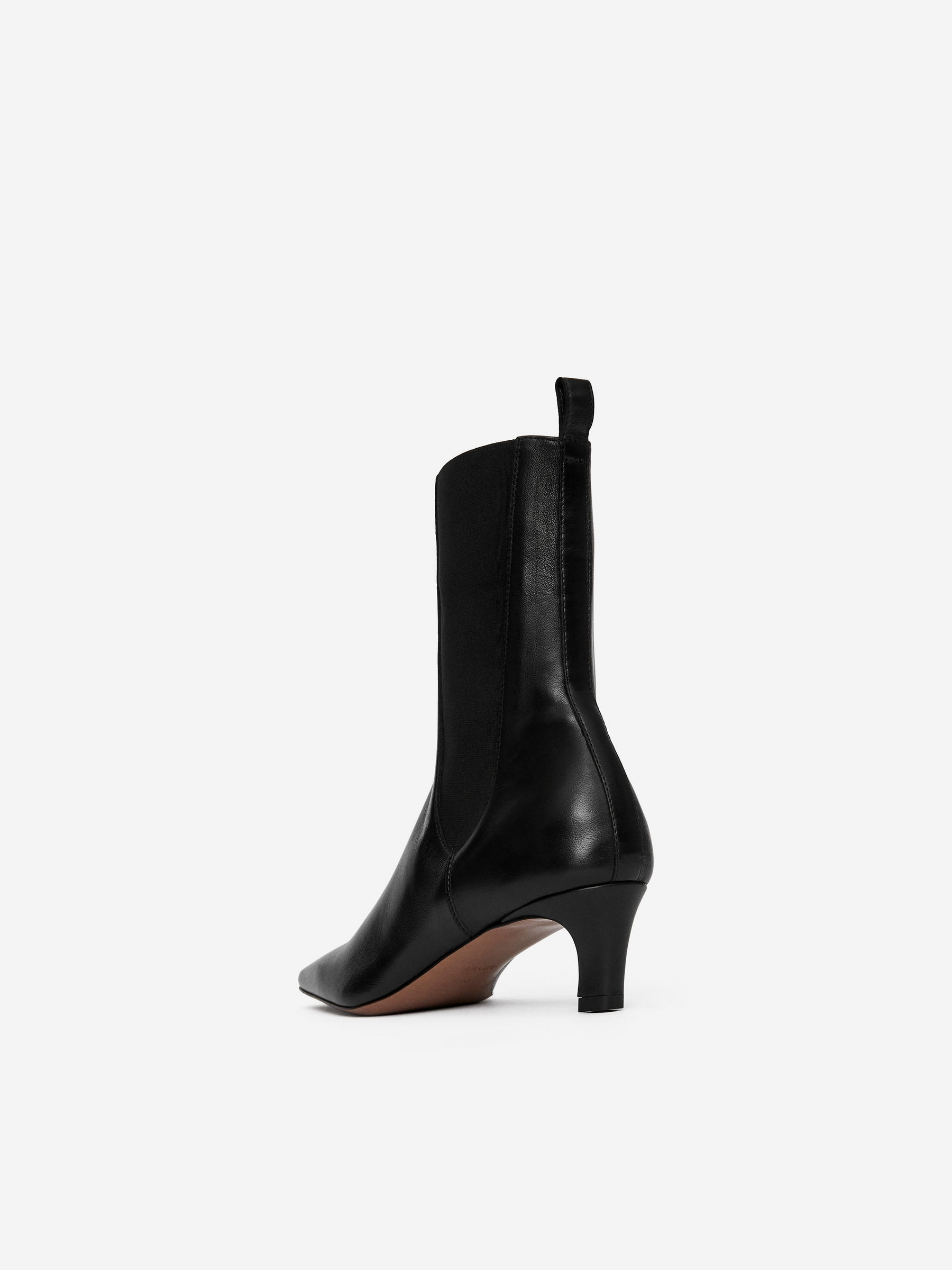 Square-Toe Ankle Boots - Black - Women - StillMedia/DescriptiveStillLife - 4