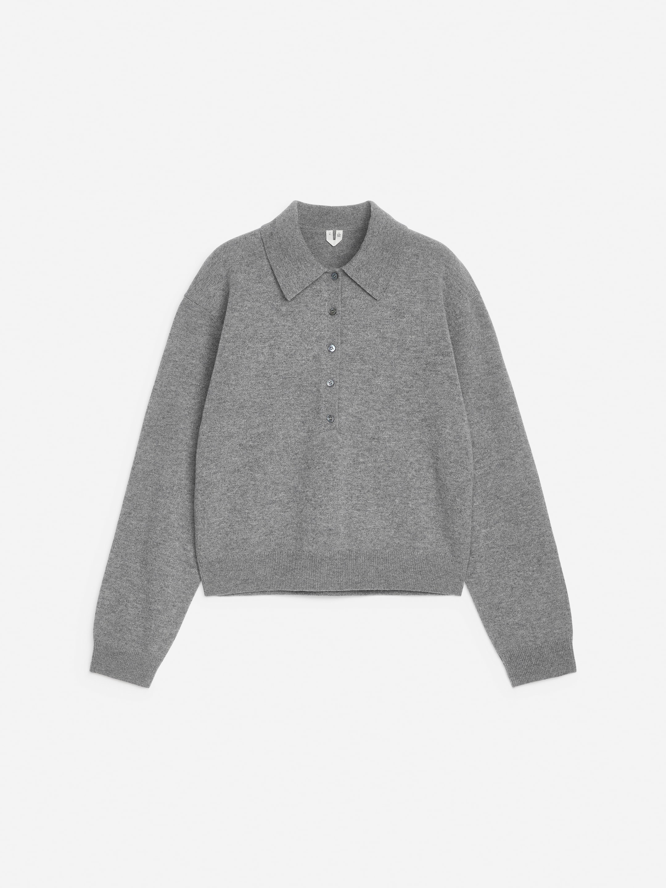 Grotere afbeelding bekijken: Wollen trui met polokraag - grijs - DAMES | H&M NL 1