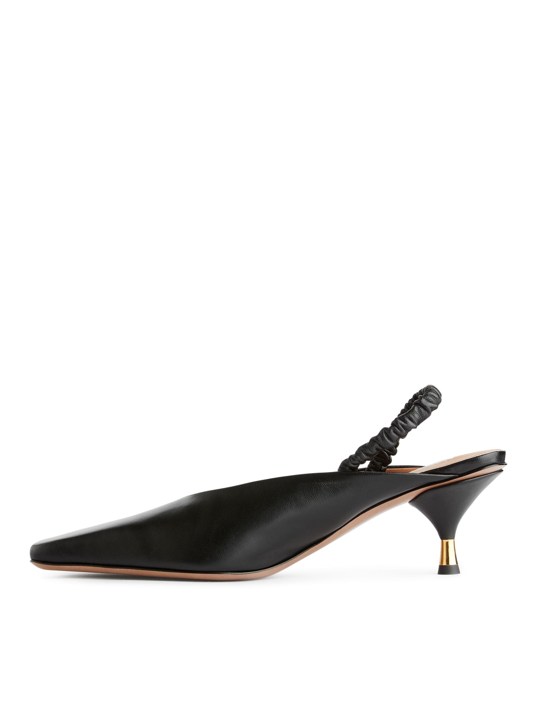 Slingback-Lederpumps - Schwarz - Damen - StillMedia/DescriptiveStillLife - 1